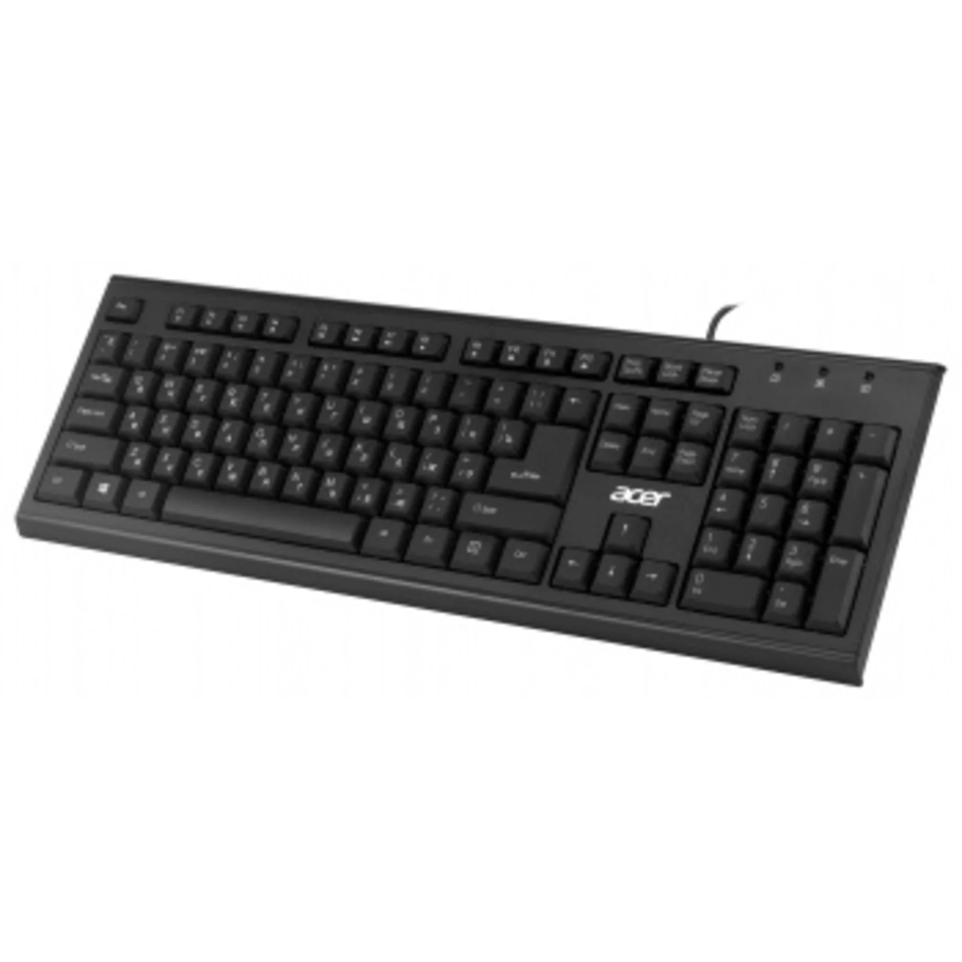 Клавиатура Acer OKW120 черный USB (ZL.KBDEE.006)