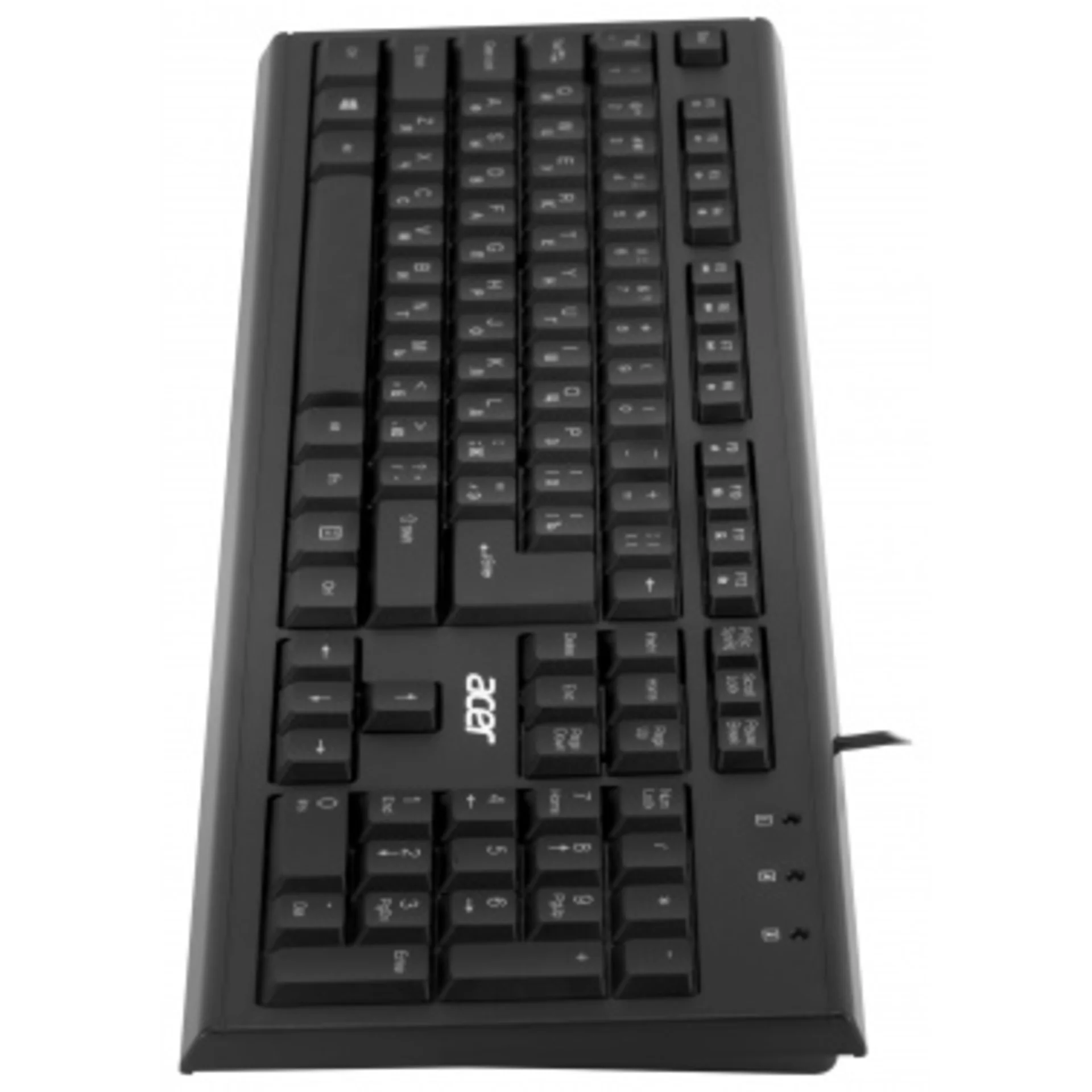 Клавиатура Acer OKW120 черный USB (ZL.KBDEE.006)
