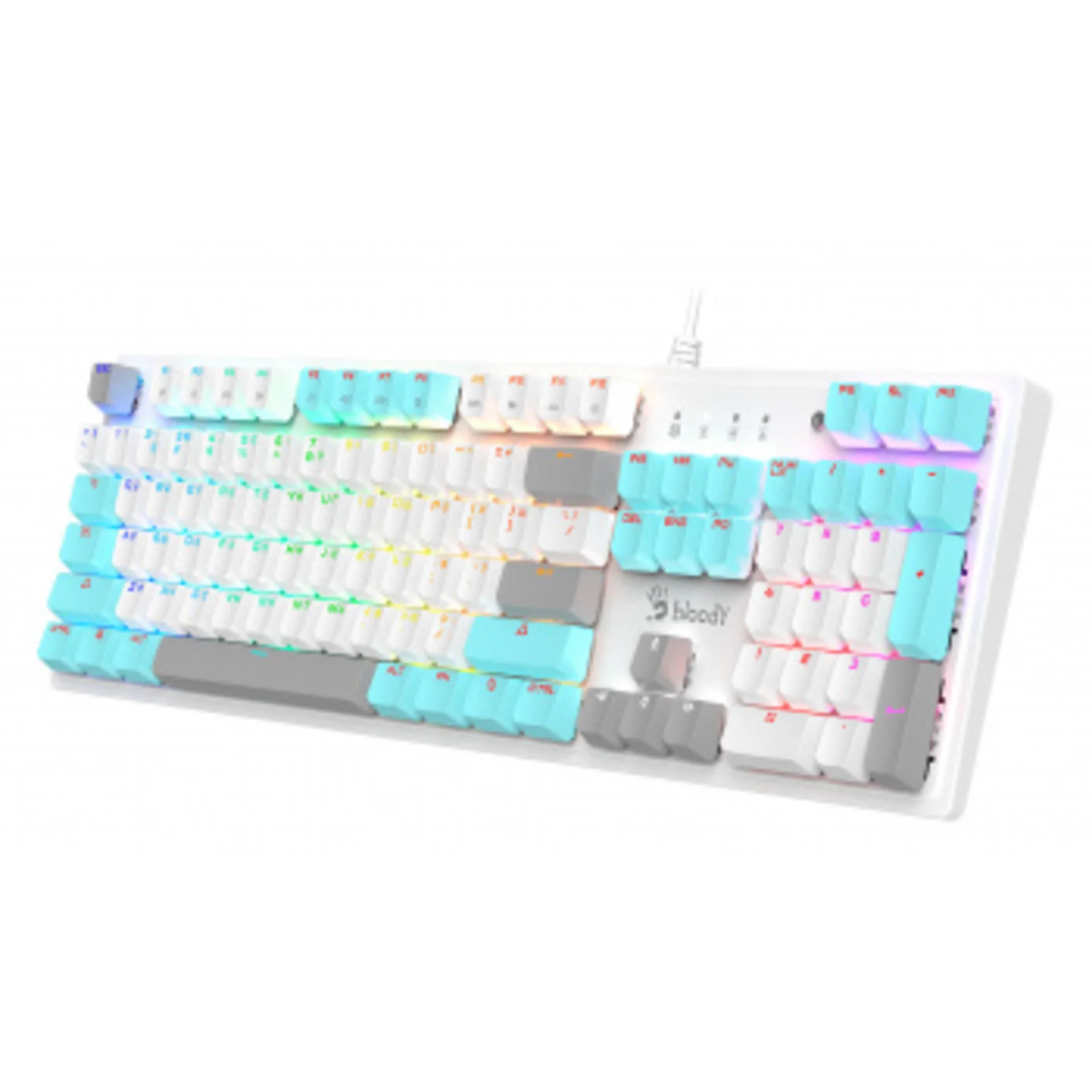 Клавиатура A4Tech Bloody S510N механическая белый USB for gamer LED (S510N (ICY WHITE ))