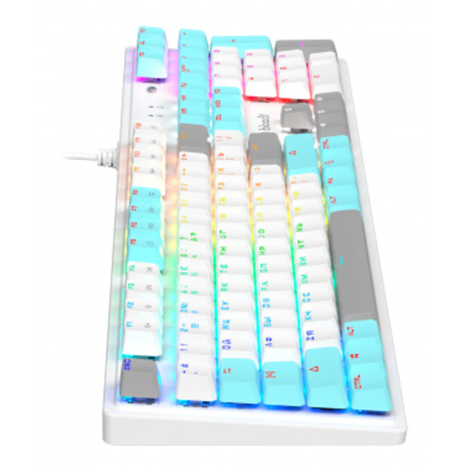 Клавиатура A4Tech Bloody S510N механическая белый USB for gamer LED (S510N (ICY WHITE ))