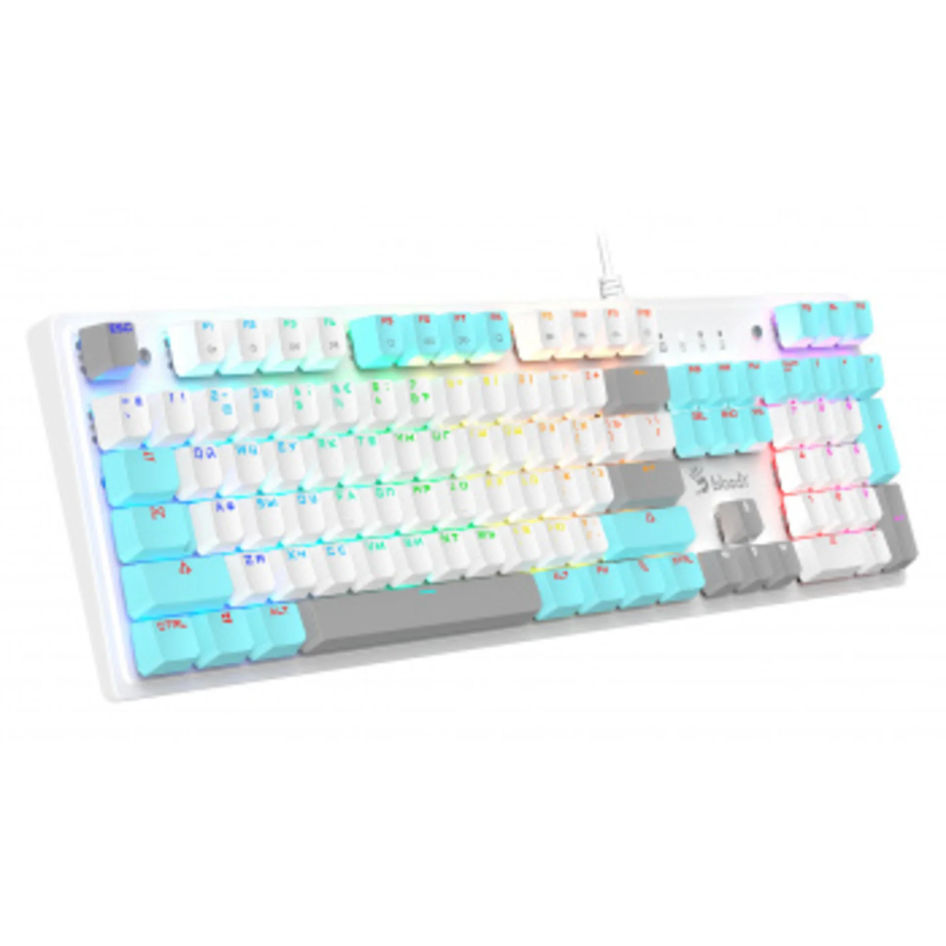 Клавиатура A4Tech Bloody S510N механическая белый USB for gamer LED (S510N (ICY WHITE ))