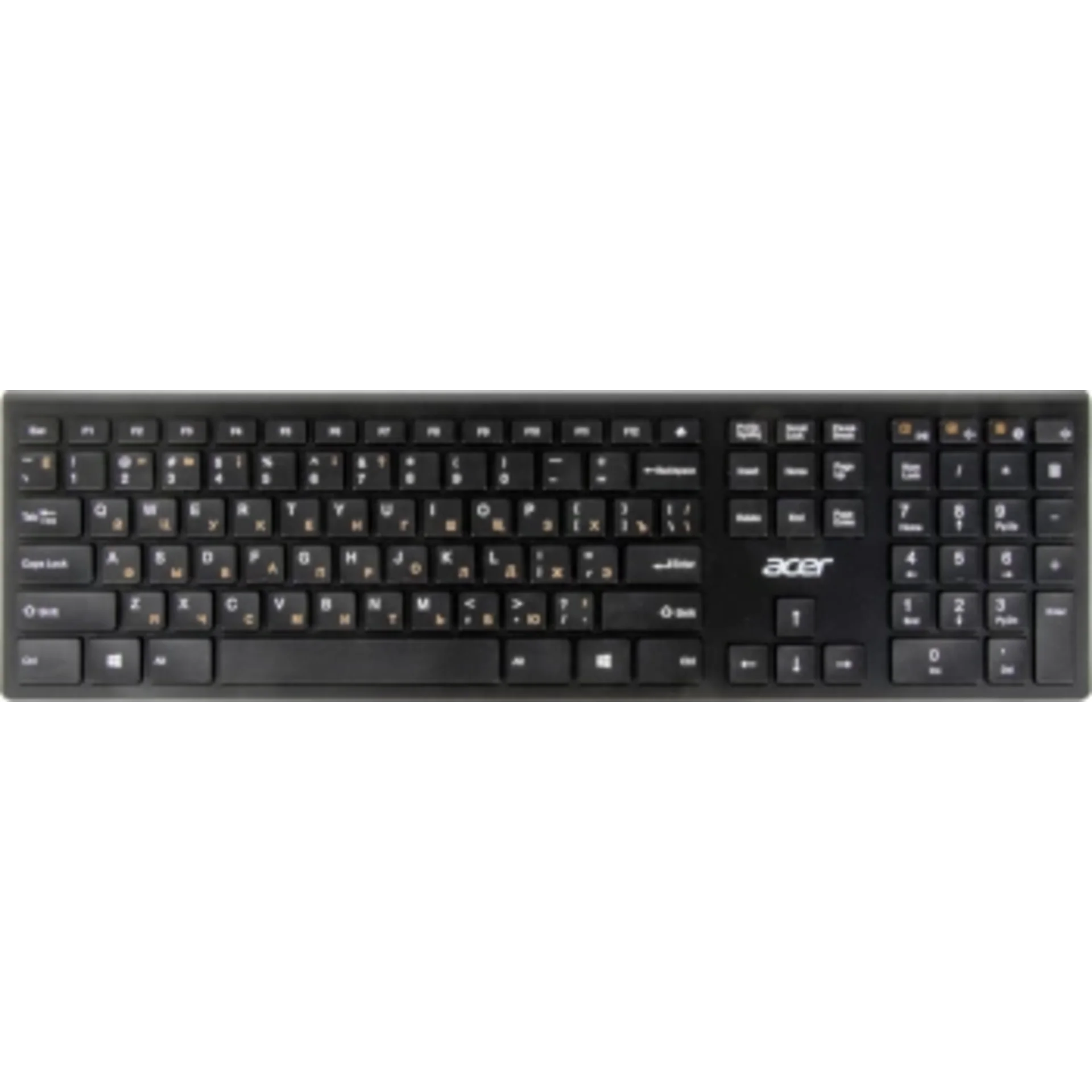 Клавиатура Acer OKR020 черный USB беспроводная slim Multimedia (ZL.KBDEE.004)