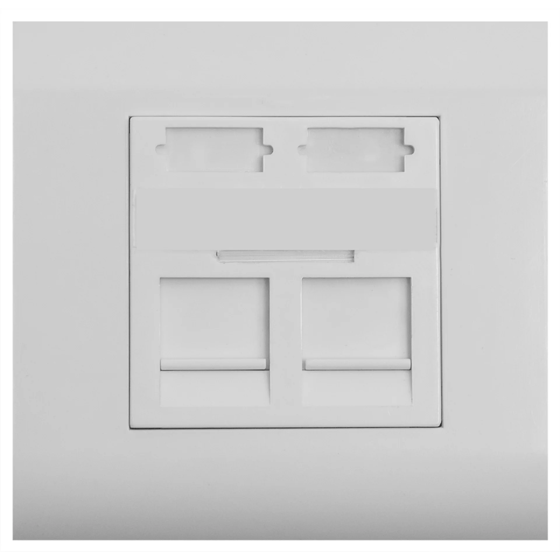 Вставка SNR под модули KeyStone, 2 порта, 45х45мм