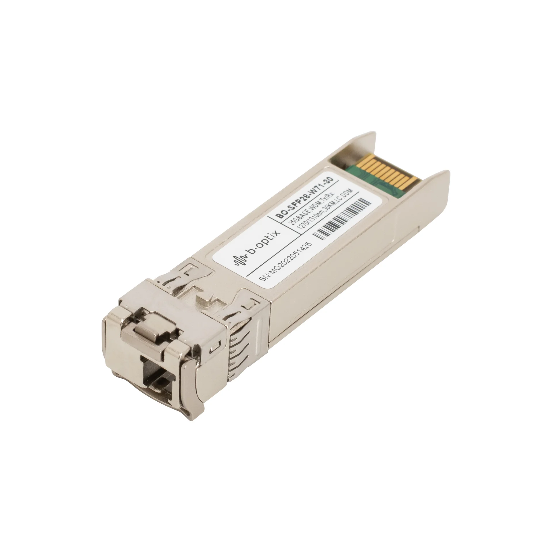 Модуль SFP28 WDM, 25GBASE, разъем LC, дальность до 30км, 1270нм