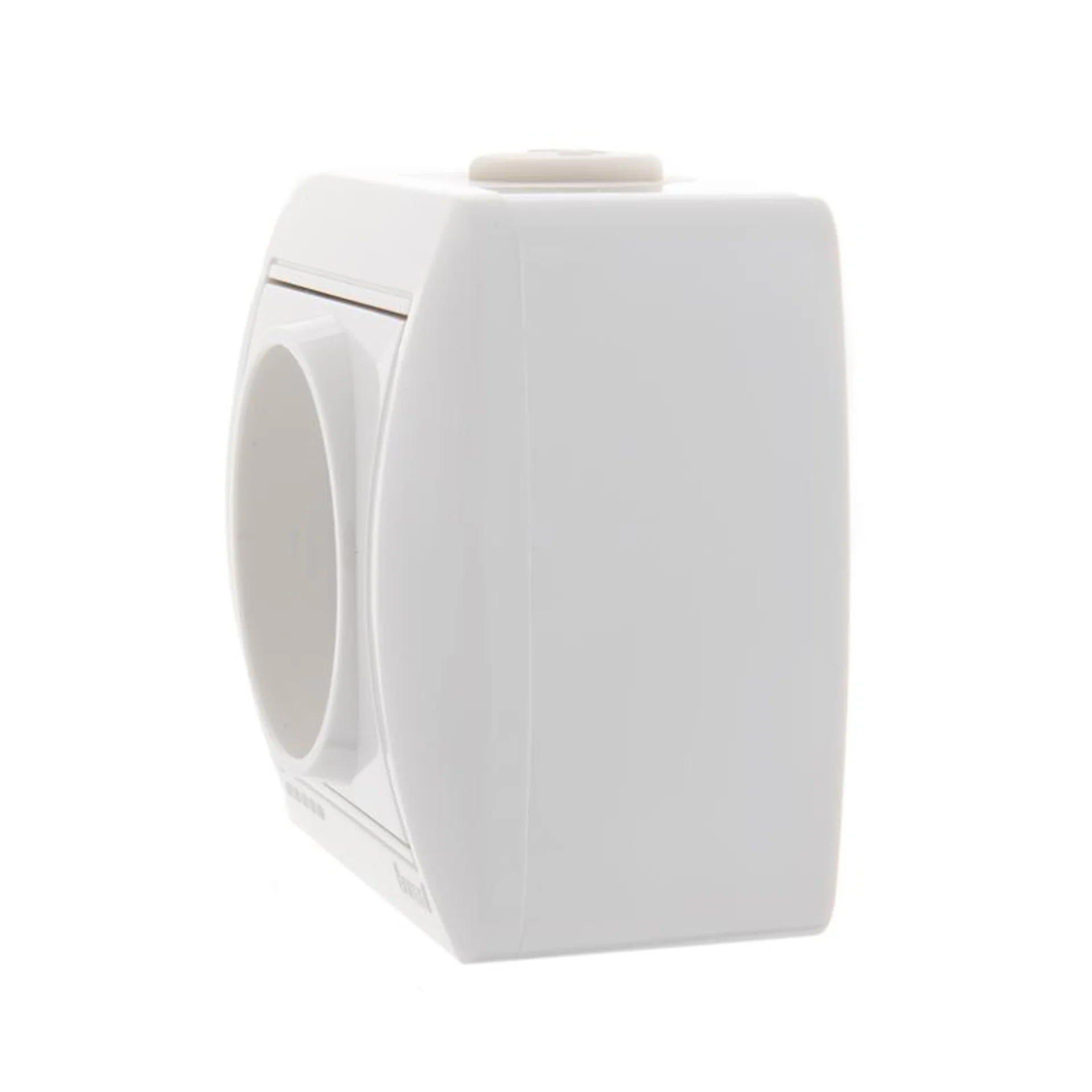 Розетка 1-м ОП Nata 16А IP20 без заземл. керамика бел. LEZARD 710-0200-121