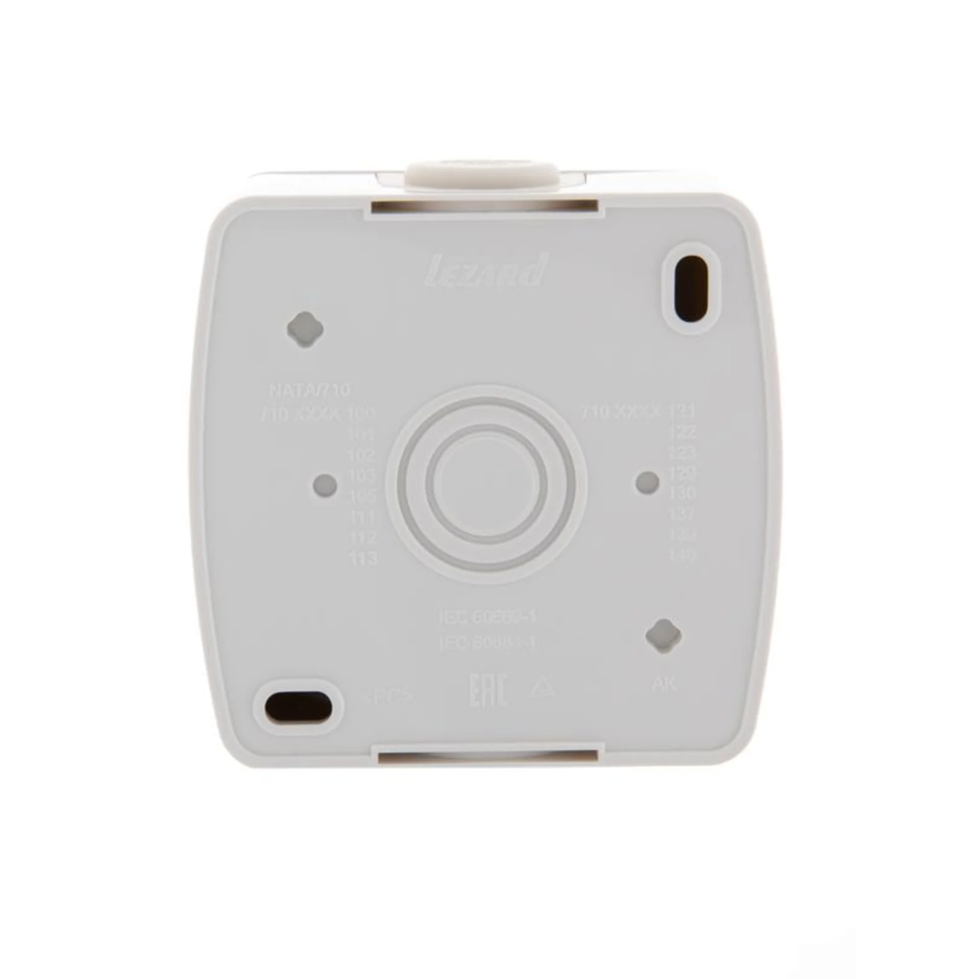 Розетка 1-м ОП Nata 16А IP20 без заземл. керамика бел. LEZARD 710-0200-121