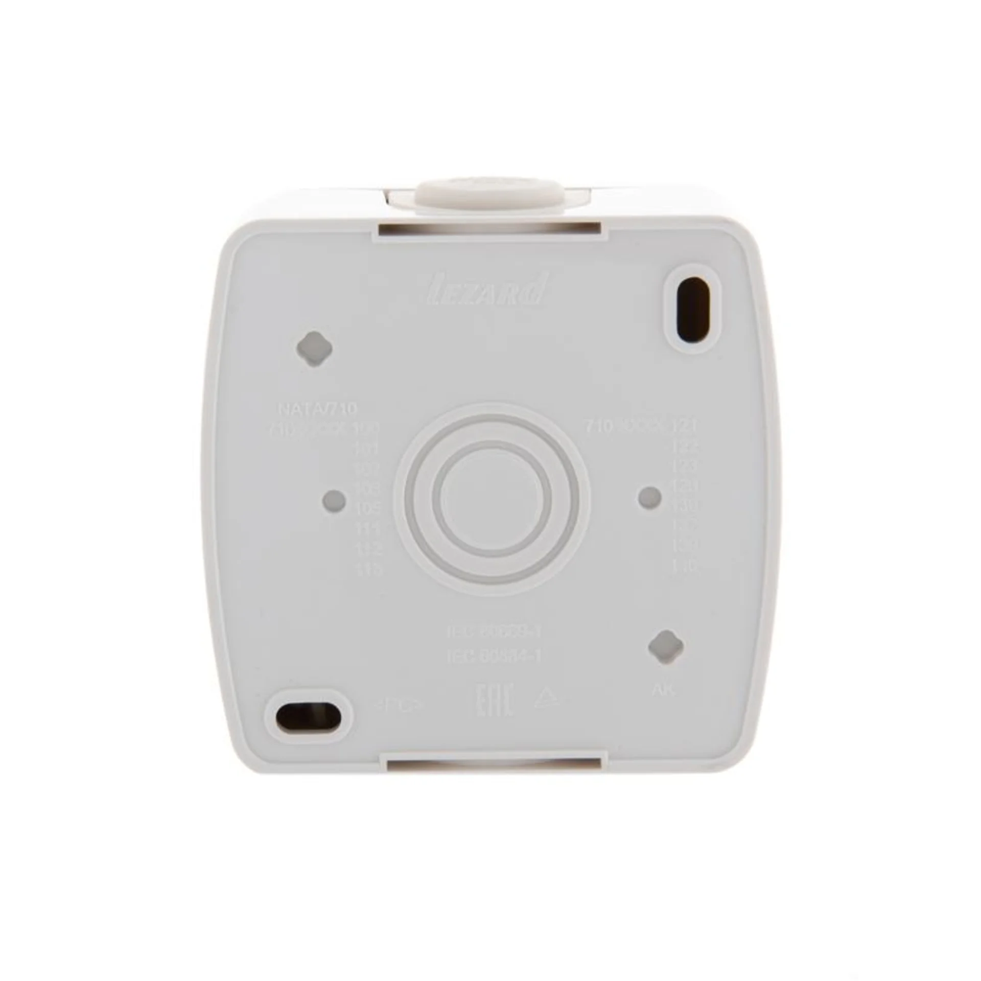 Розетка 1-м ОП Nata 16А IP20 с заземл. керамика бел. LEZARD 710-0200-122