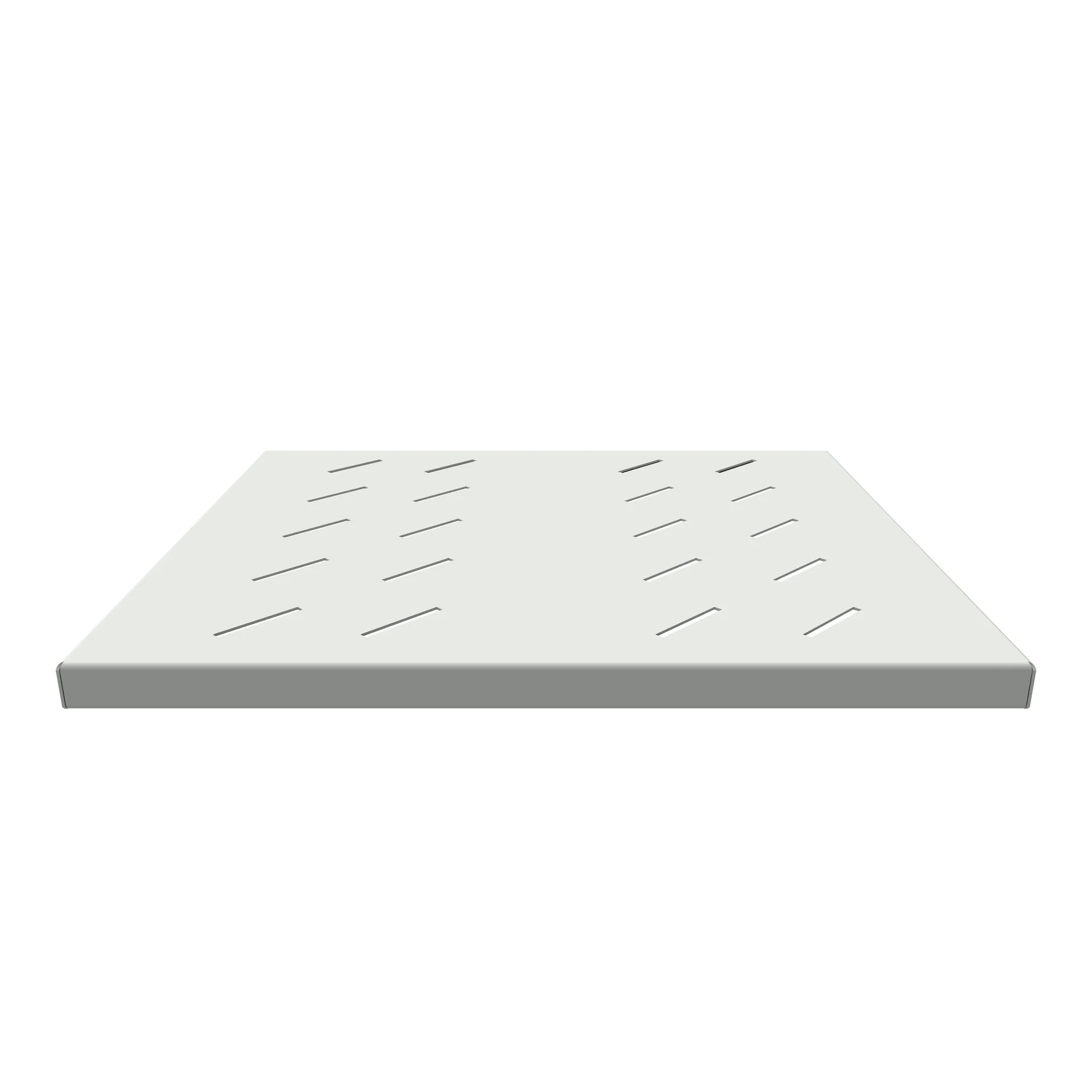 Полка стационарная усиленная для шкафов глубиной 600мм, (глубина полки 400мм) распределенная нагрузка 120кг, цвет-серый (SNR-SHELF-06040-120G)