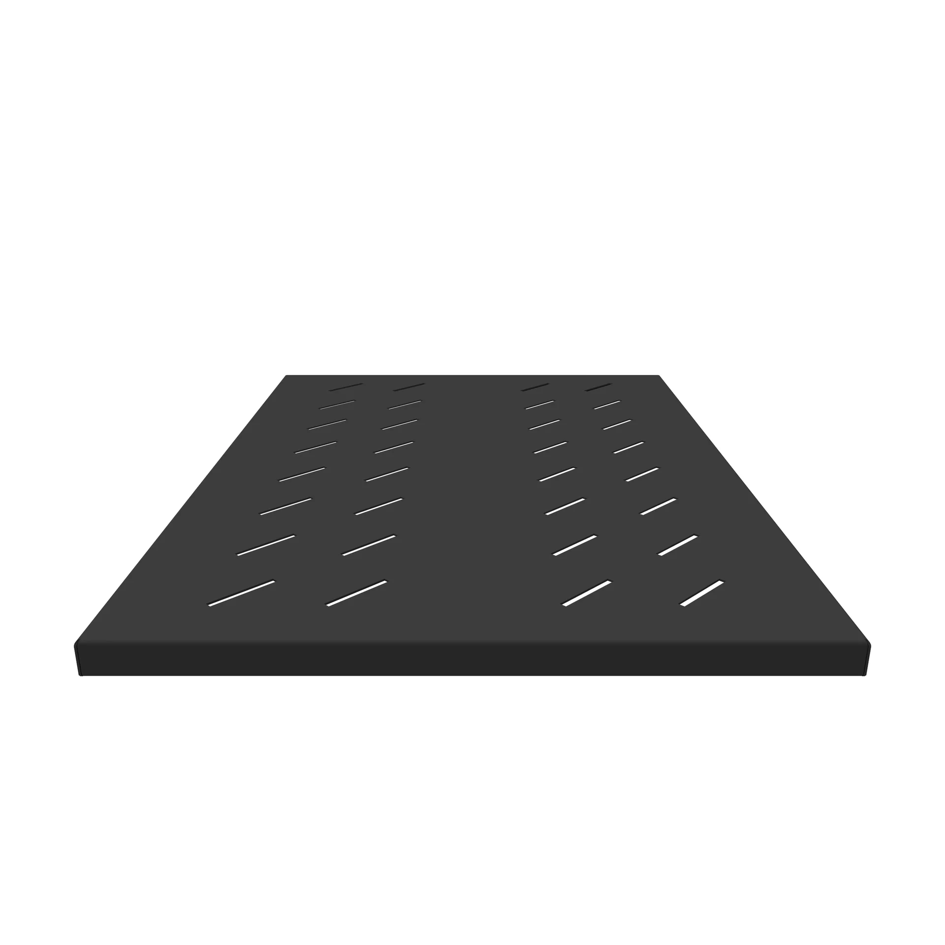 Полка стационарная усиленная для шкафов глубиной 900мм, (глубина полки 650мм) распределенная нагрузка 120кг, цвет-черный (SNR-SHELF-09065-120B)