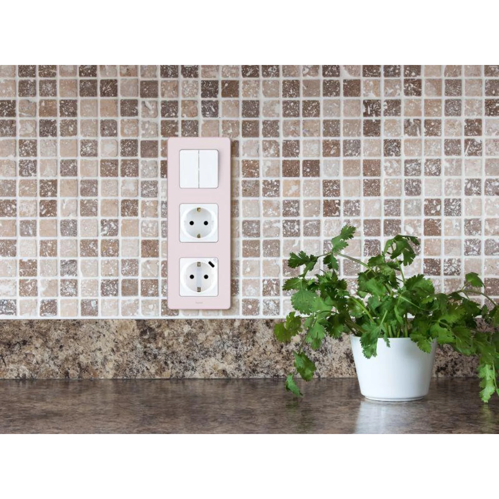 Розетка 1-м СП Inspiria 16А IP20 250В 2P+E защ. шторки немецк. стандарт механизм бел. Leg 673730