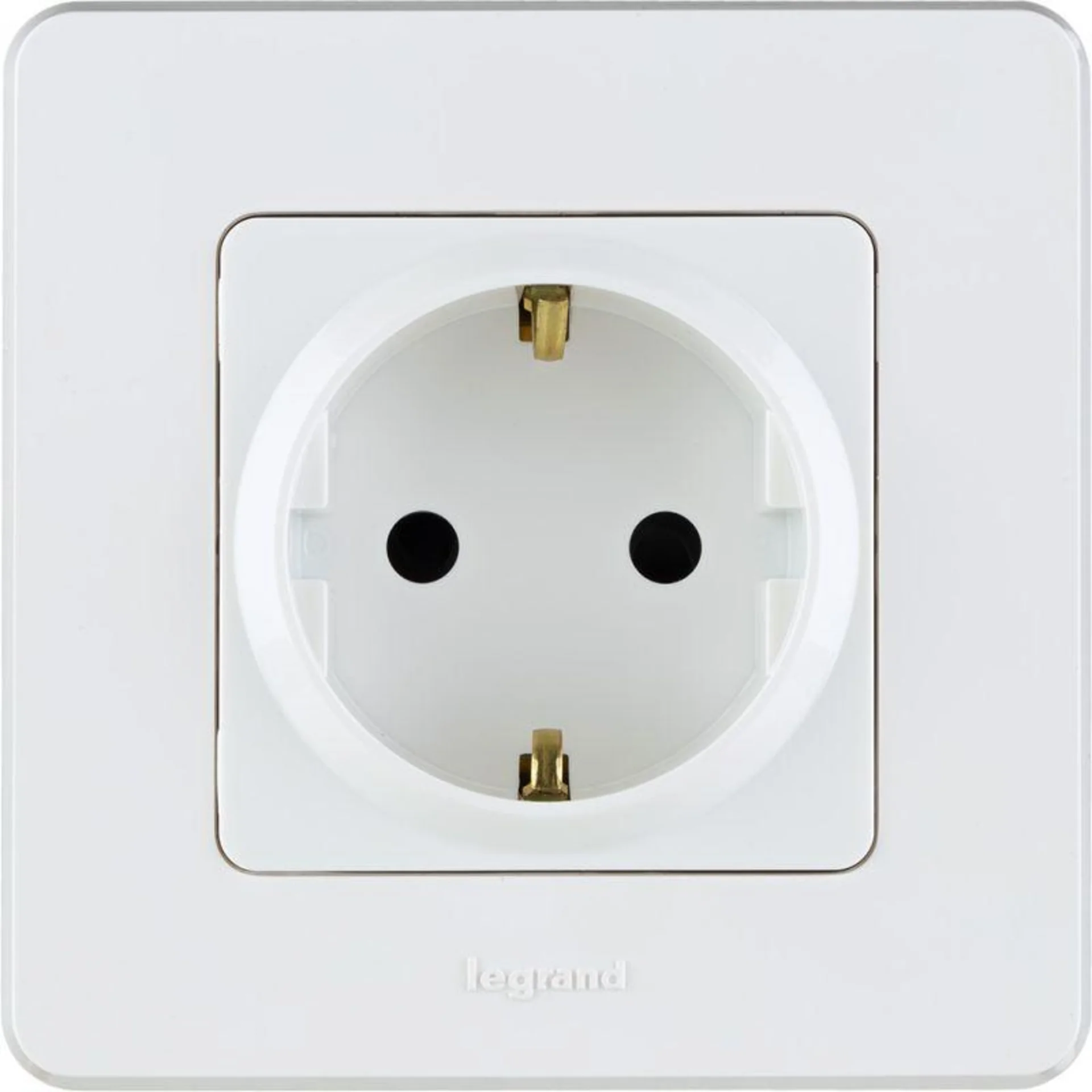 Розетка 1-м СП Inspiria 16А IP20 250В 2P+E защ. шторки немецк. стандарт механизм бел. Leg 673730
