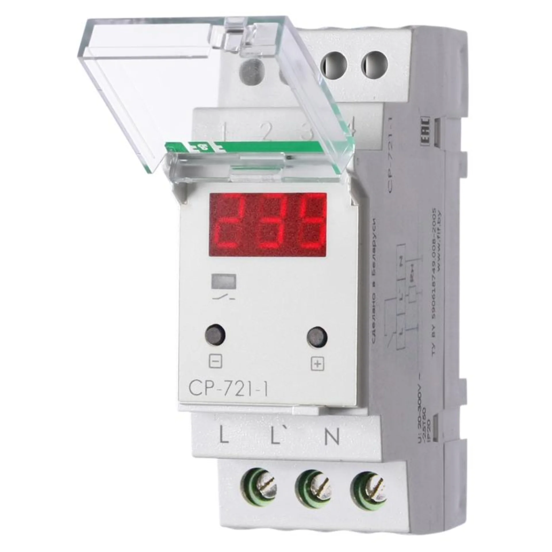Реле напряжения CP-721-1 (однофазное; цифровая индикация; напряжение питания 50-450В контакт 1NO 63А