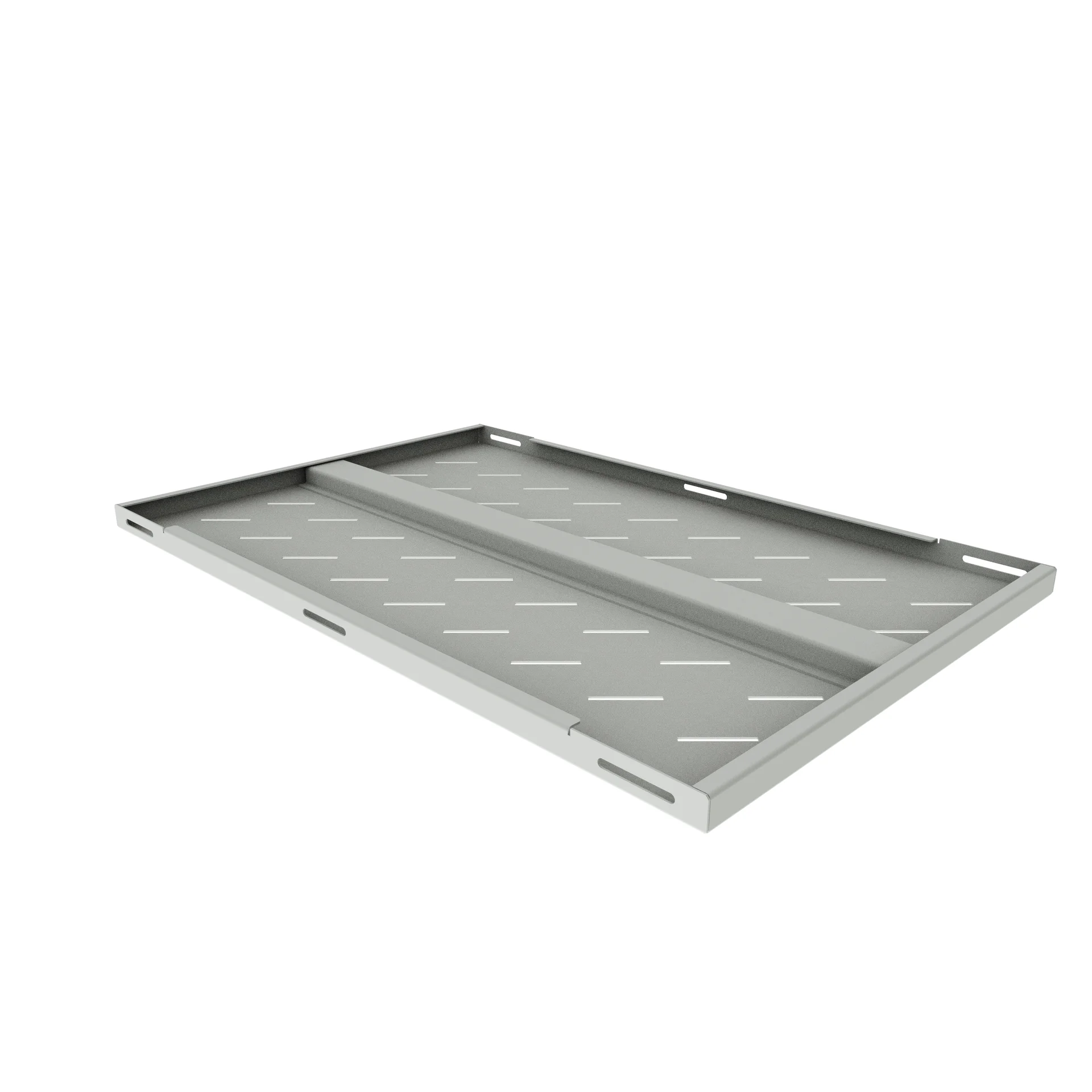 Полка стационарная усиленная для шкафов глубиной 1000мм, (глубина полки 710мм) распределенная нагрузка 120кг, цвет-серый (SNR-SHELF-10071-120G)