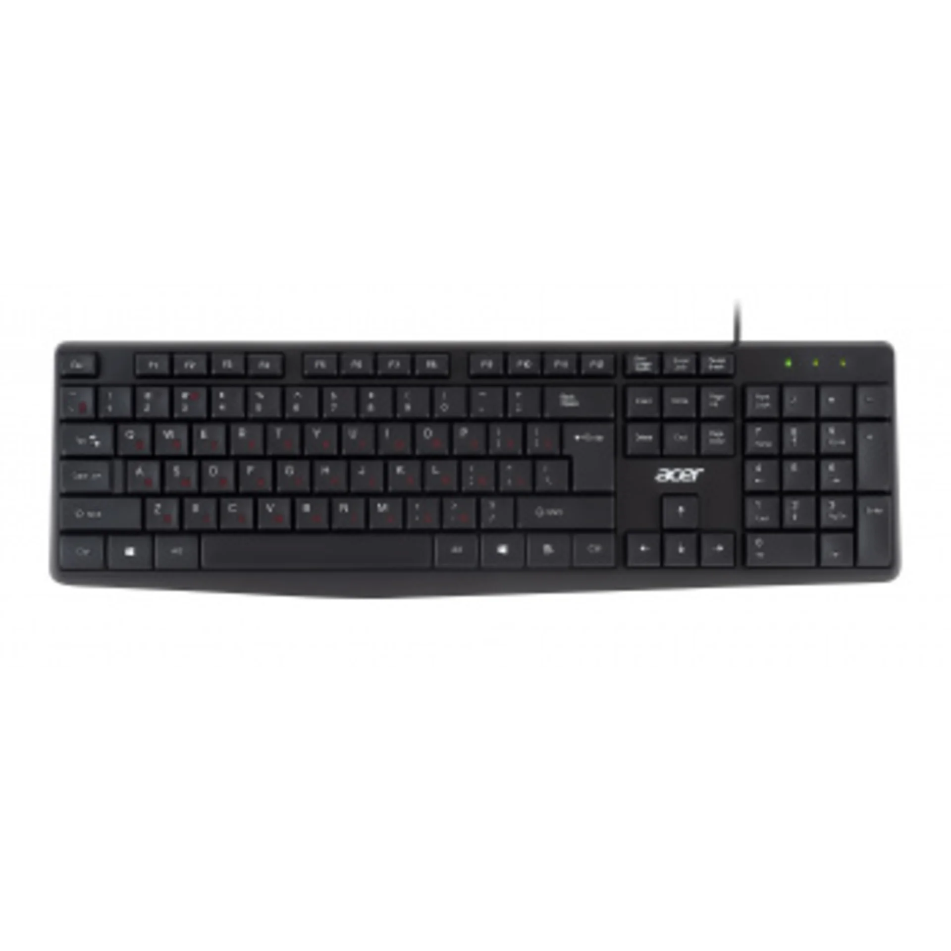 Клавиатура Acer OKW121 черный USB (ZL.KBDEE.00B)