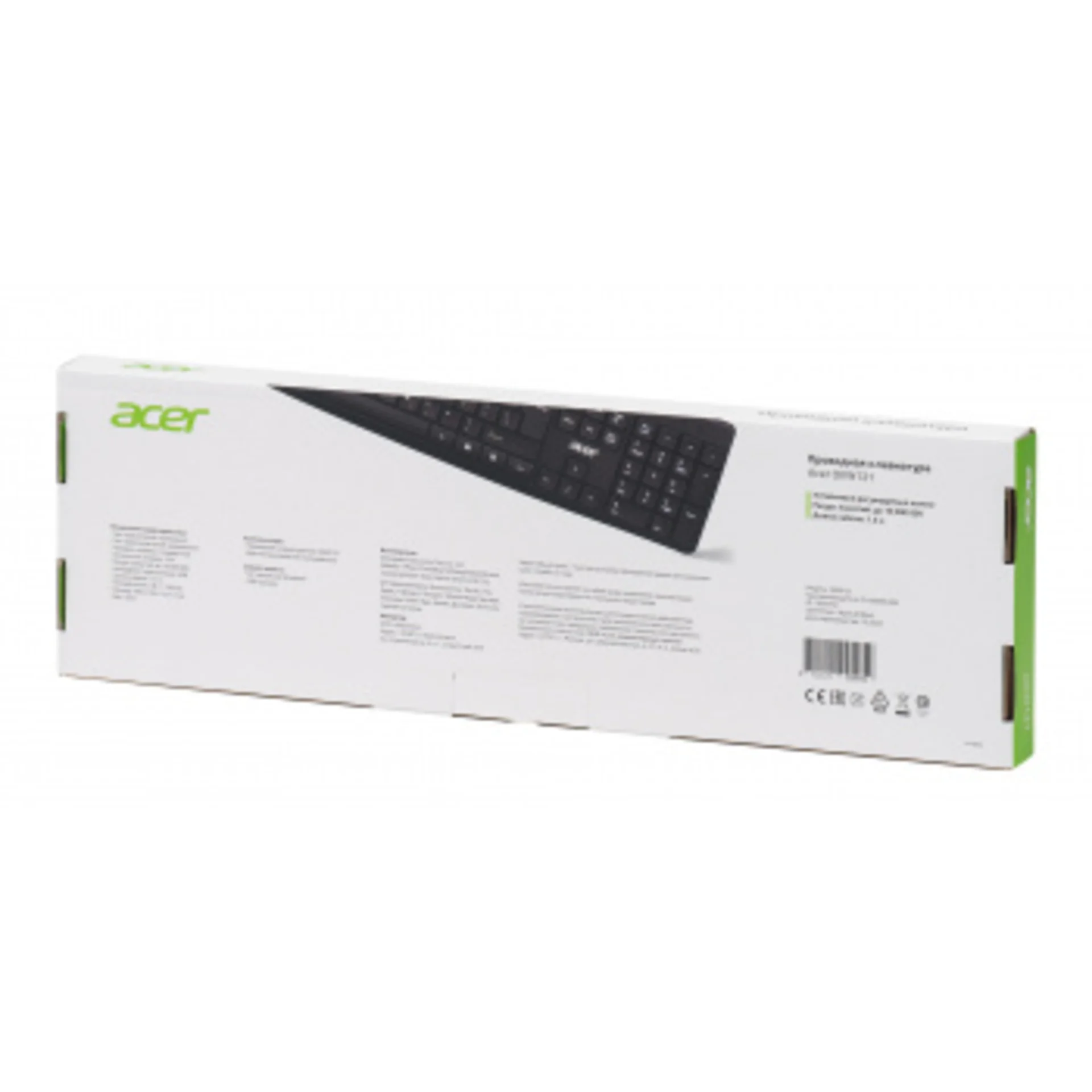 Клавиатура Acer OKW121 черный USB (ZL.KBDEE.00B)