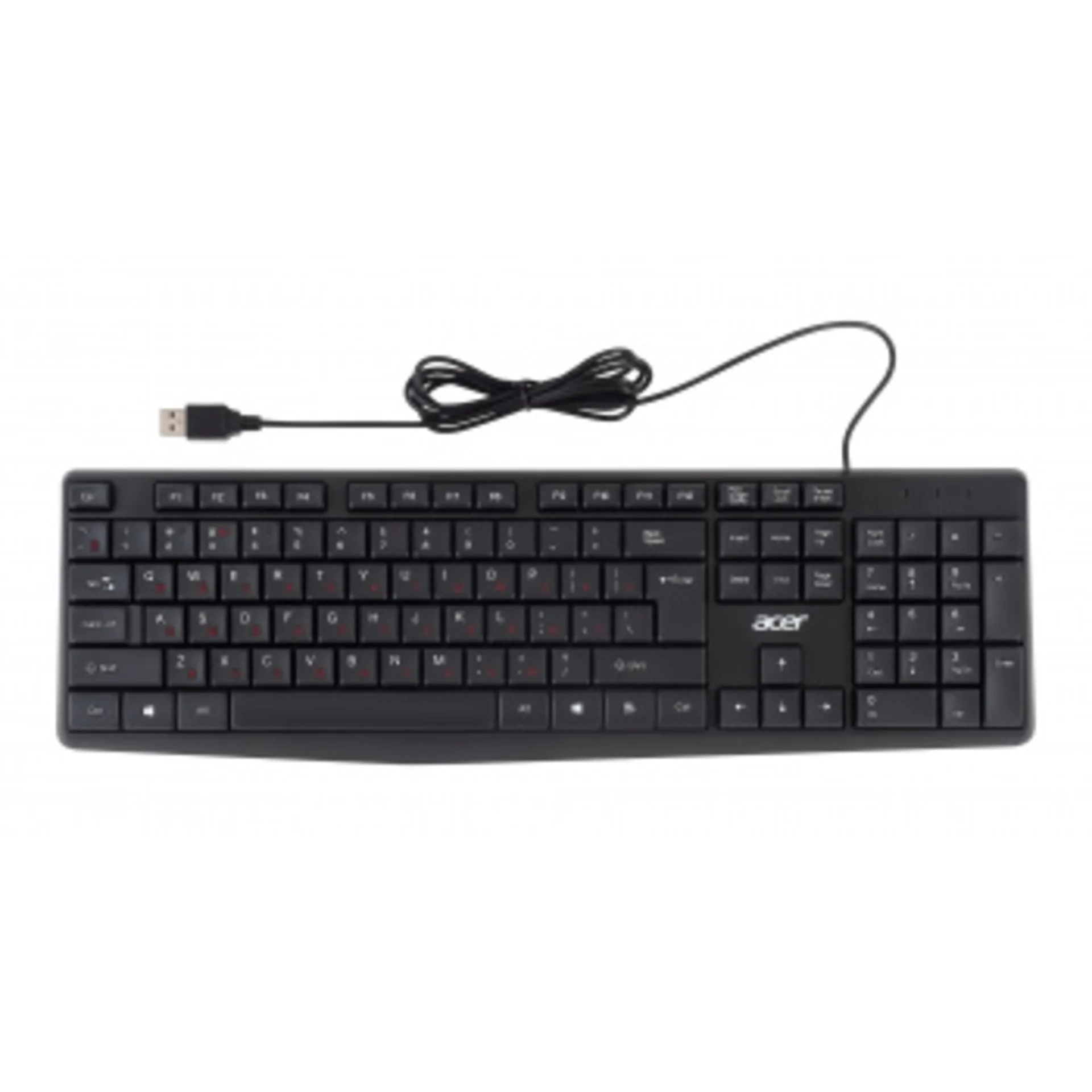 Клавиатура Acer OKW121 черный USB (ZL.KBDEE.00B)