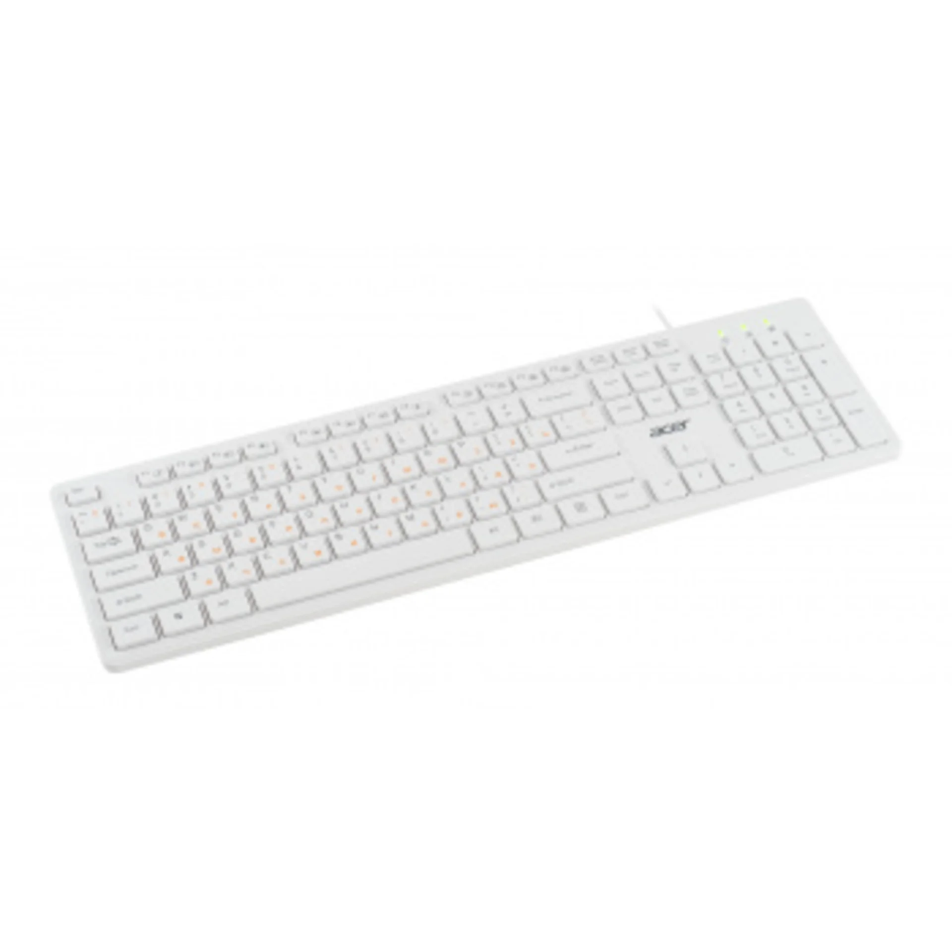 Клавиатура Acer OKW123 белый USB (ZL.KBDEE.00D)