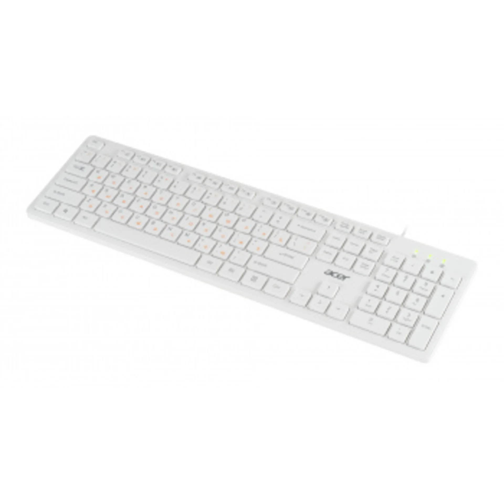 Клавиатура Acer OKW123 белый USB (ZL.KBDEE.00D)