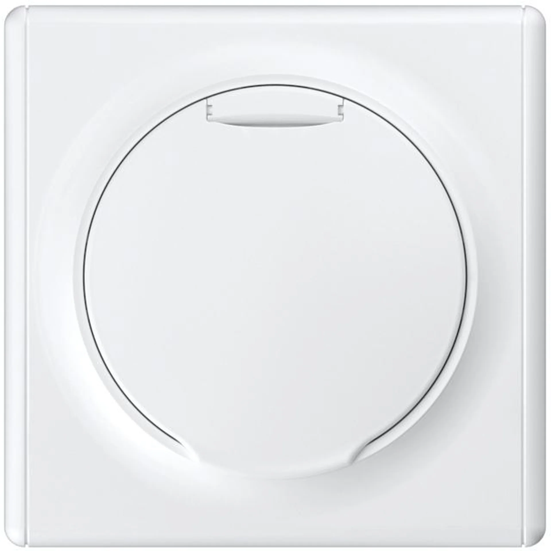 Розетка 1-м СП Florence 16А IP20 с заземл. винтов. контакты с крышкой механизм бел. (1E10501300) One