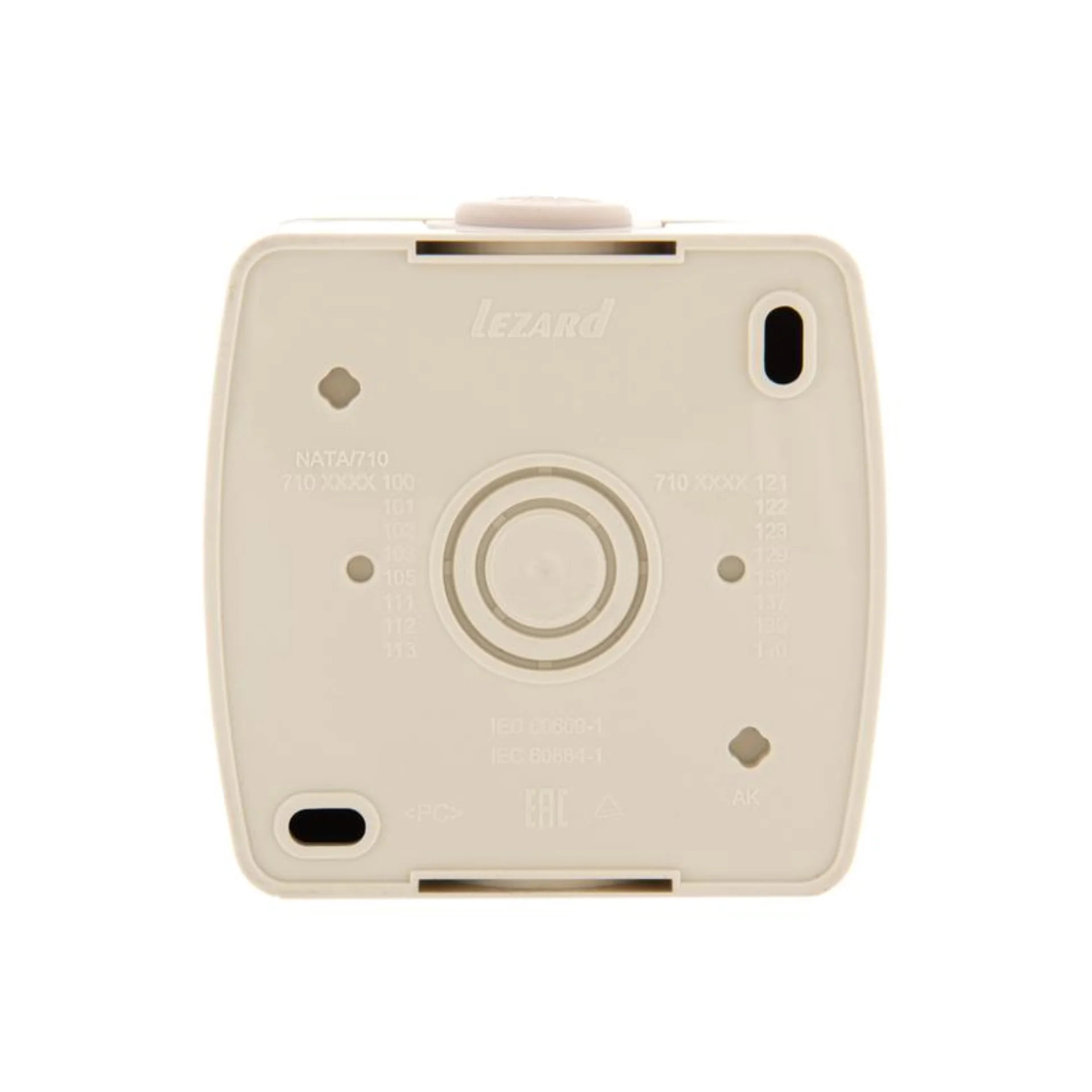 Розетка 1-м ОП Nata 16А IP20 без заземл. керамика крем. LEZARD 710-0300-121