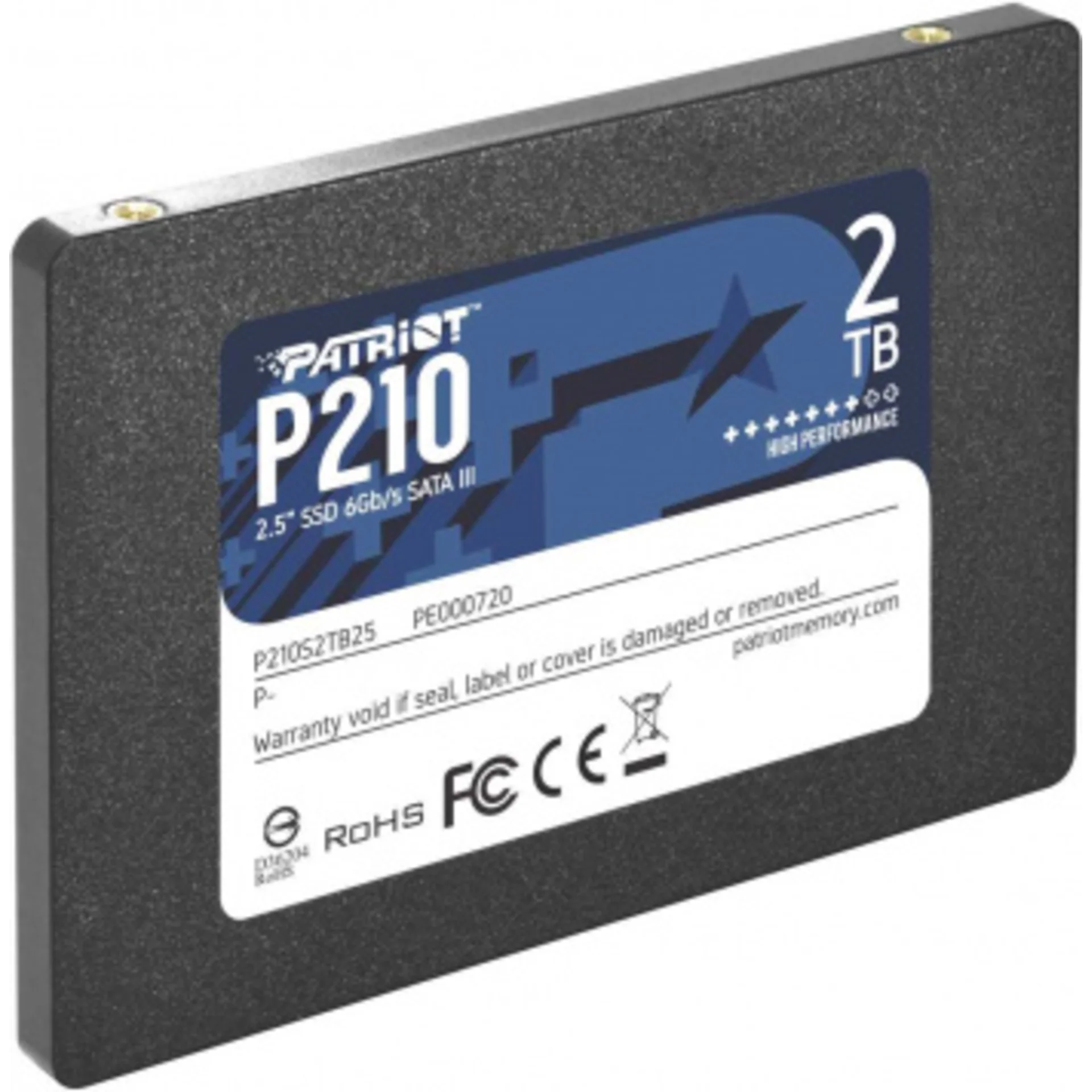Накопитель SSD Patriot SATA-III 2TB P210S2TB25 P210 2.5"