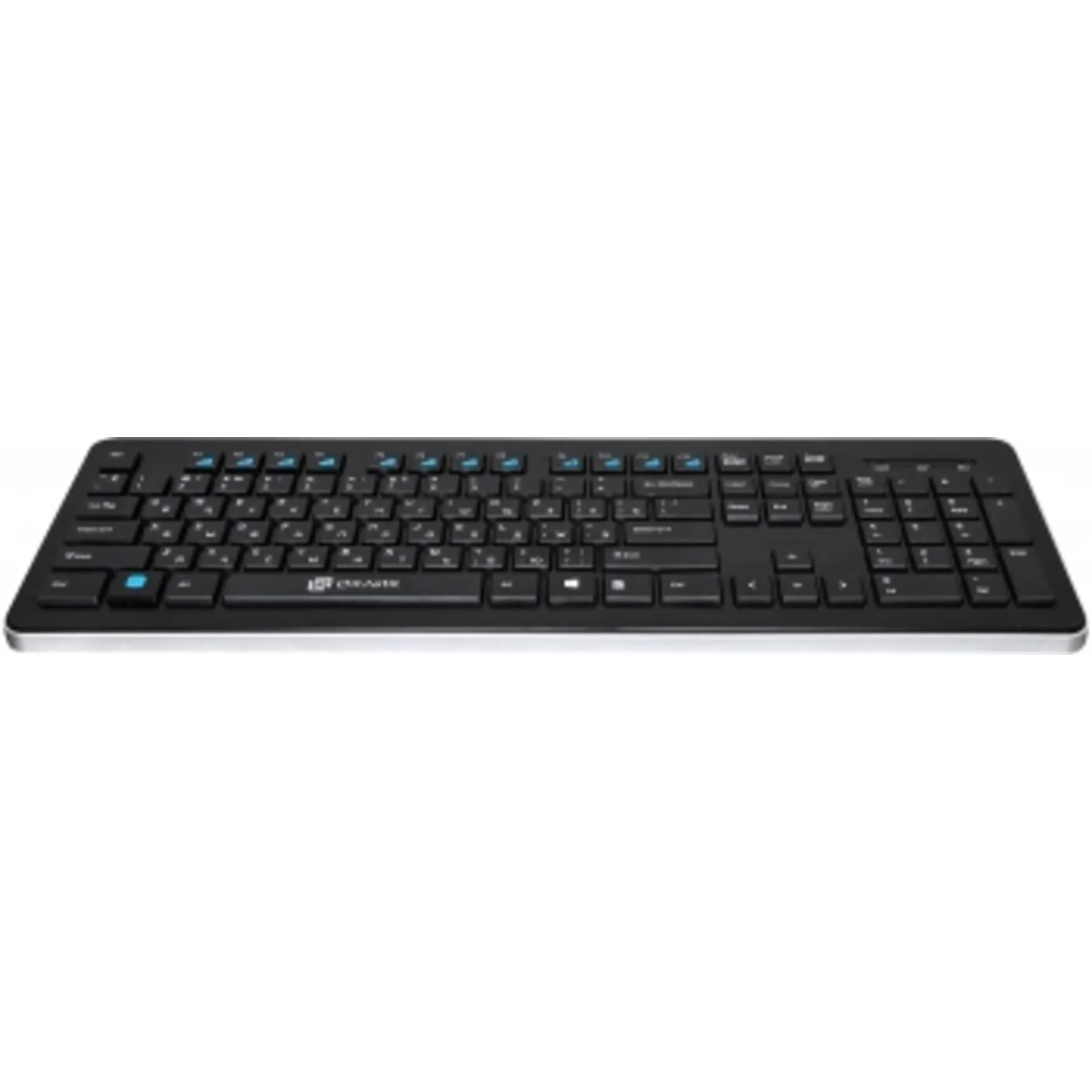 Клавиатура Оклик 870S черный USB беспроводная slim Multimedia