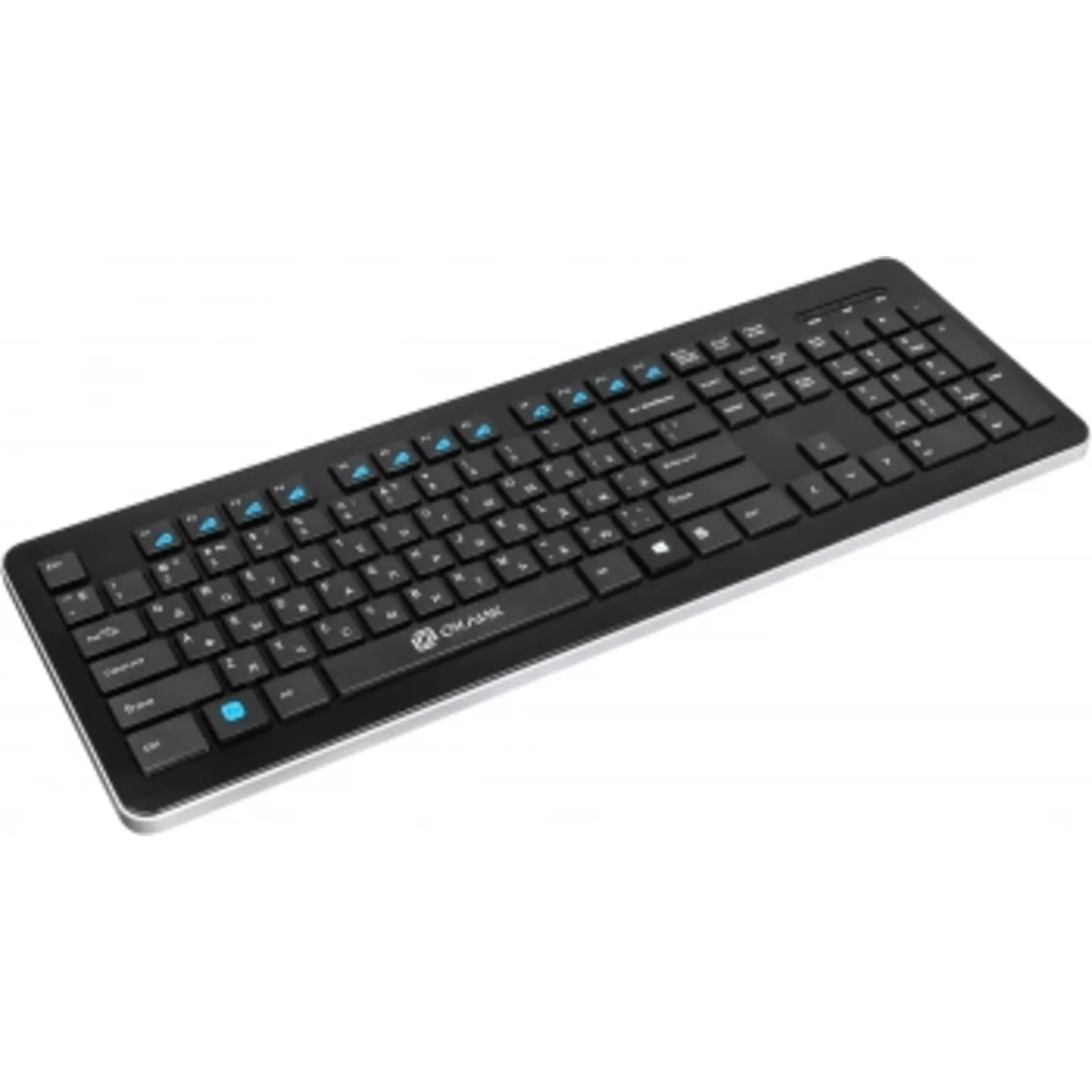 Клавиатура Оклик 870S черный USB беспроводная slim Multimedia
