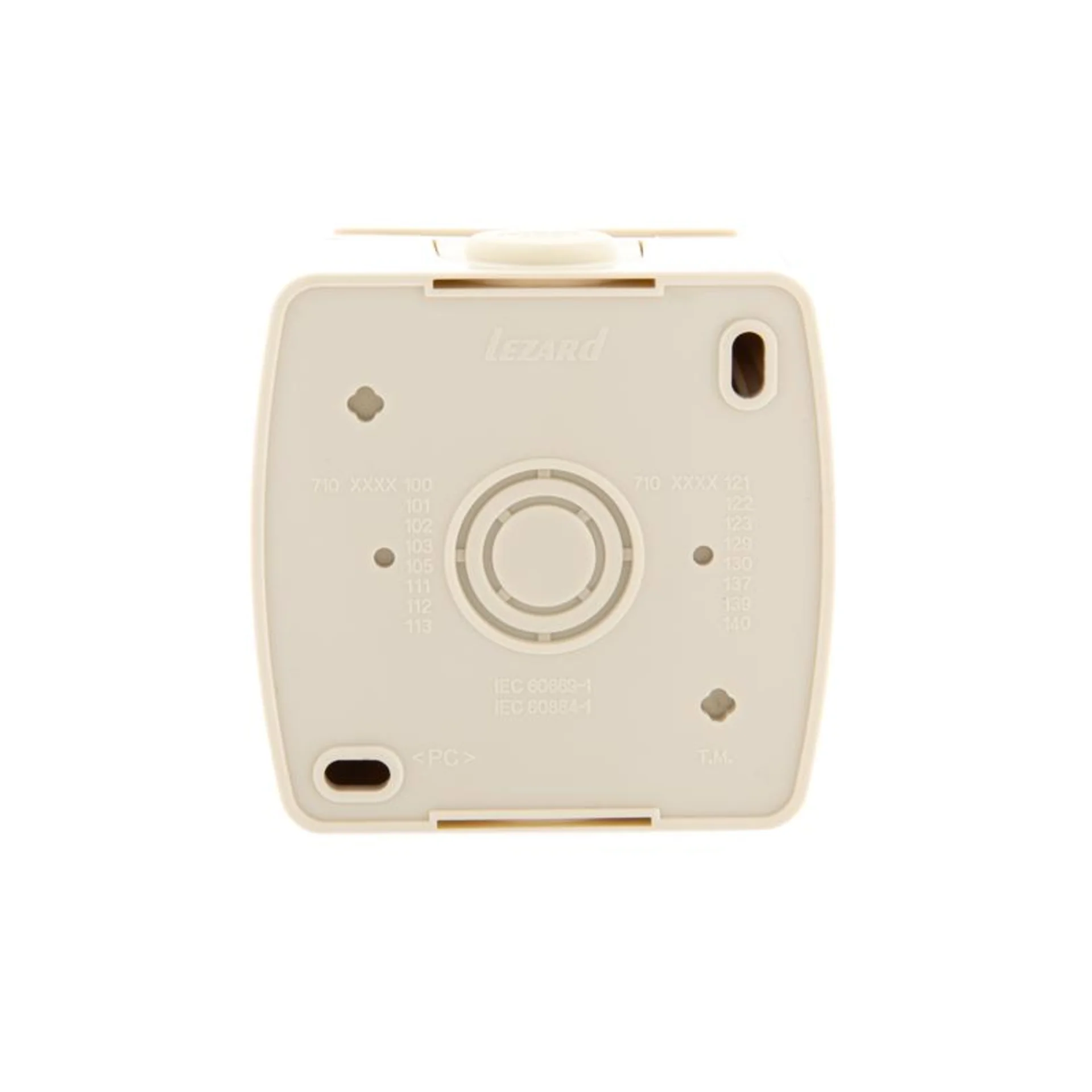 Розетка 1-м ОП Nata 16А IP20 с заземл. с защ. крышкой керамика крем. LEZARD 710-0300-123