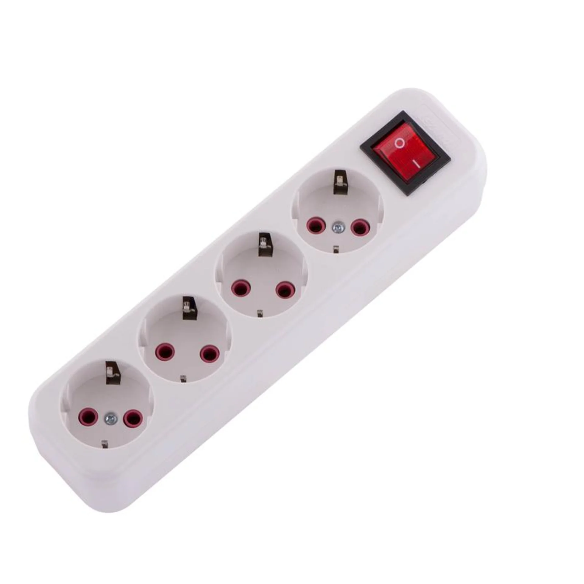 Колодка удлинителя 4-м с заземл. Lila с выкл. LEZARD 720-0400-402