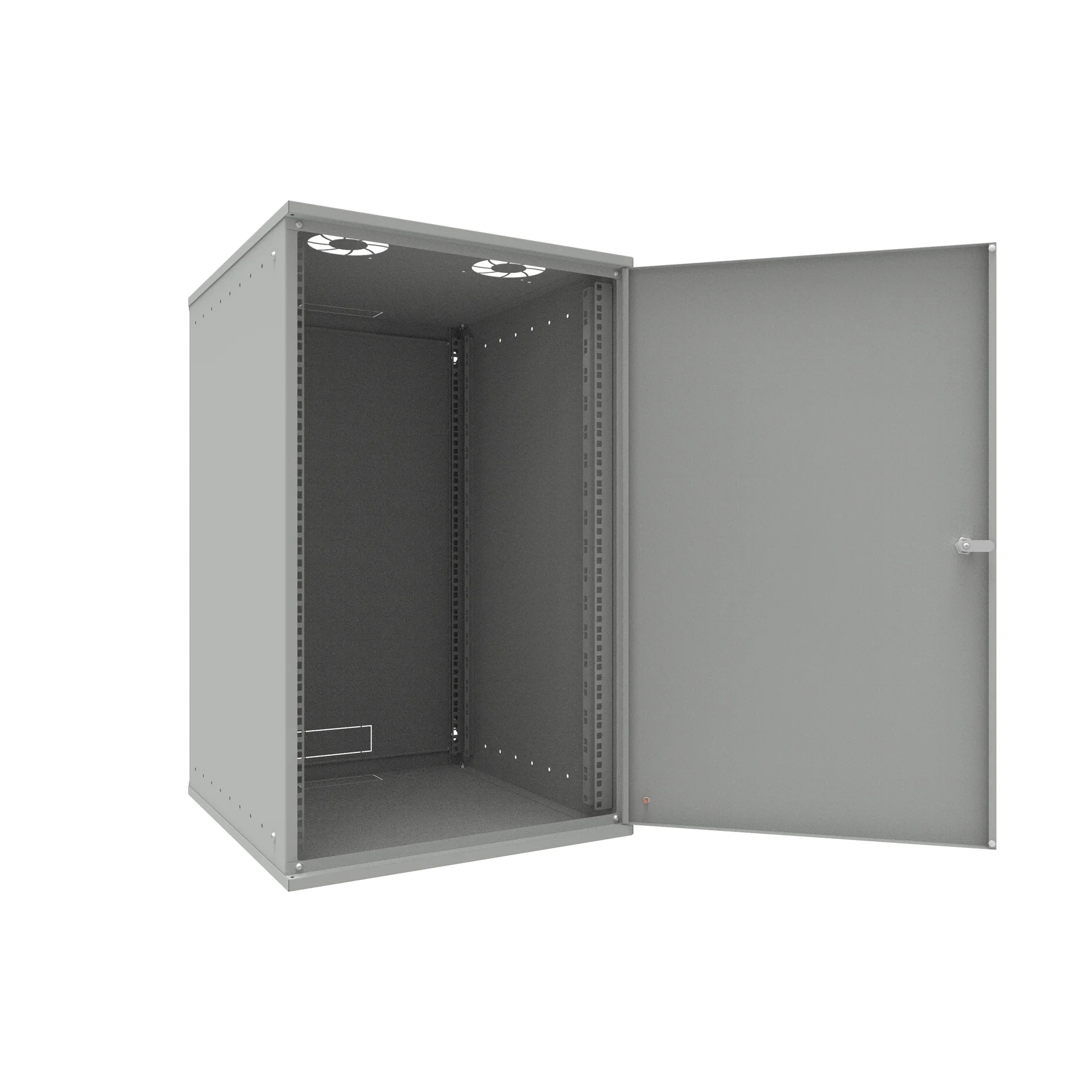 Шкаф телекоммуникационный настенный 18U, 523х600х866мм серия LITE (металлическая дверь)