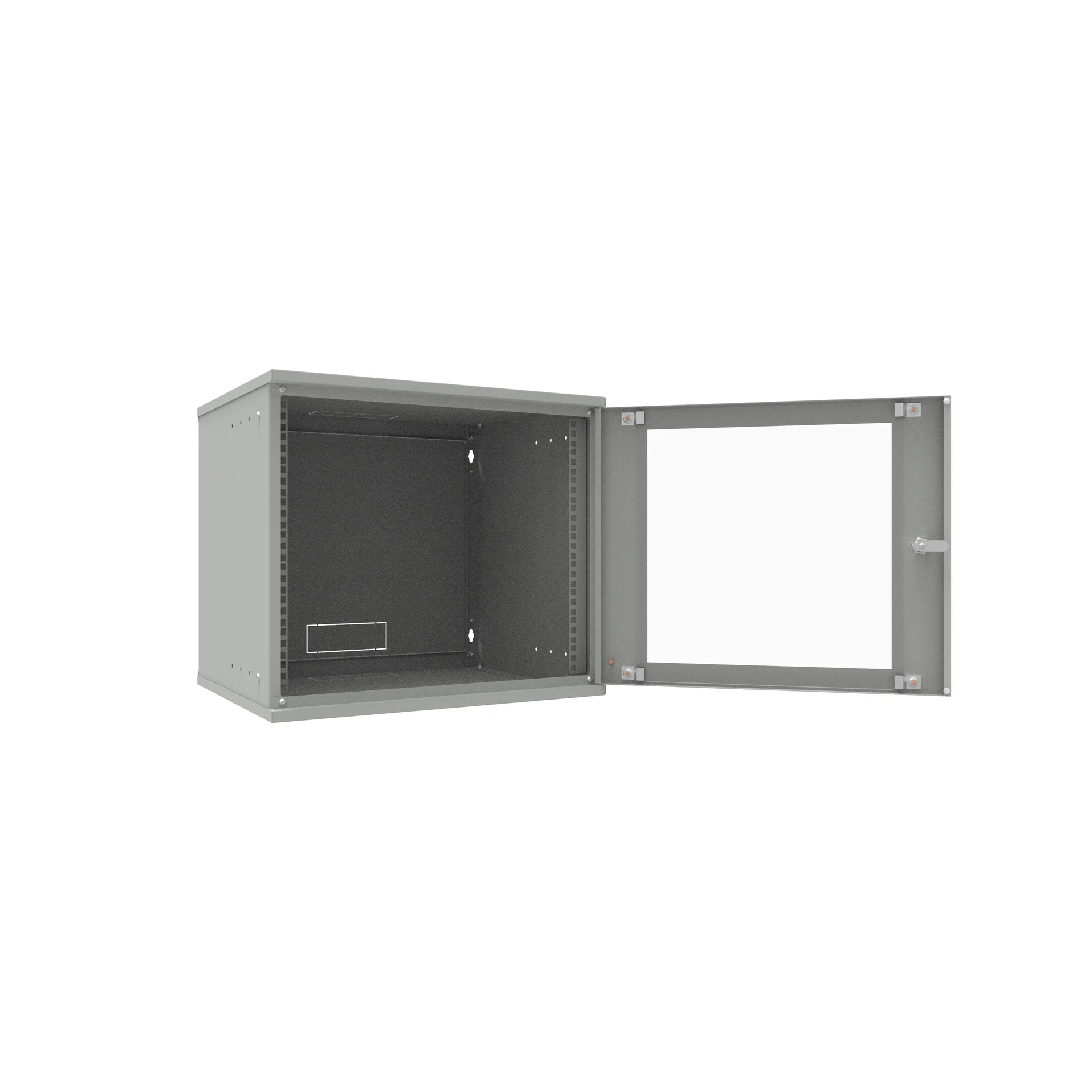 Шкаф телекоммуникационный настенный 9U, 523х450х465мм серия LITE (стеклянная дверь)