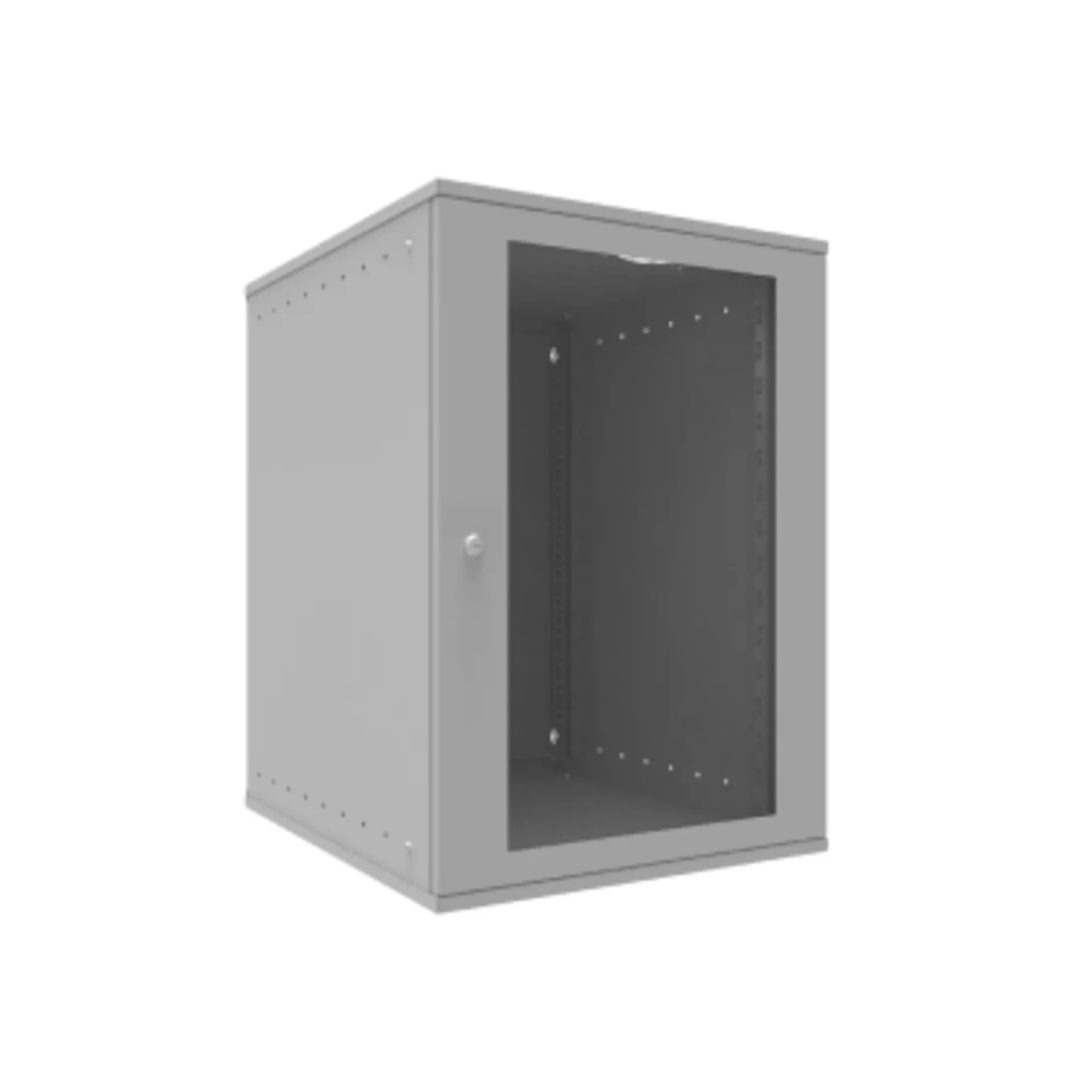 Шкаф телекоммуникационный настенный 15U, 523х600х732мм серия LITE (стеклянная дверь)