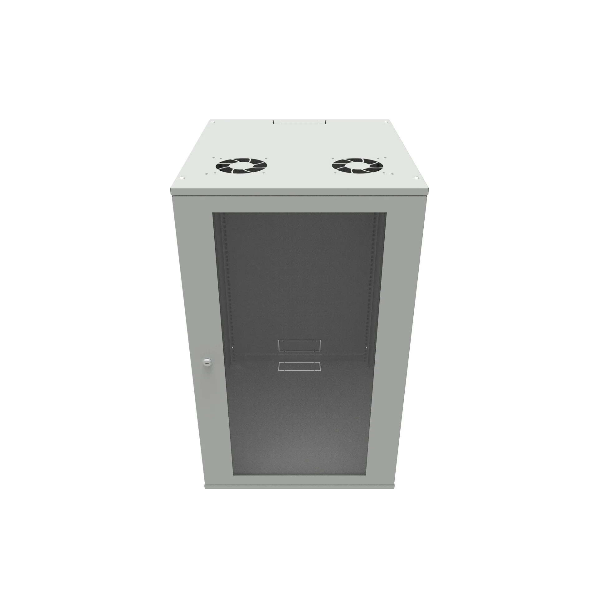 Шкаф телекоммуникационный настенный 18U, 523х600х866мм серия LITE (стеклянная дверь)