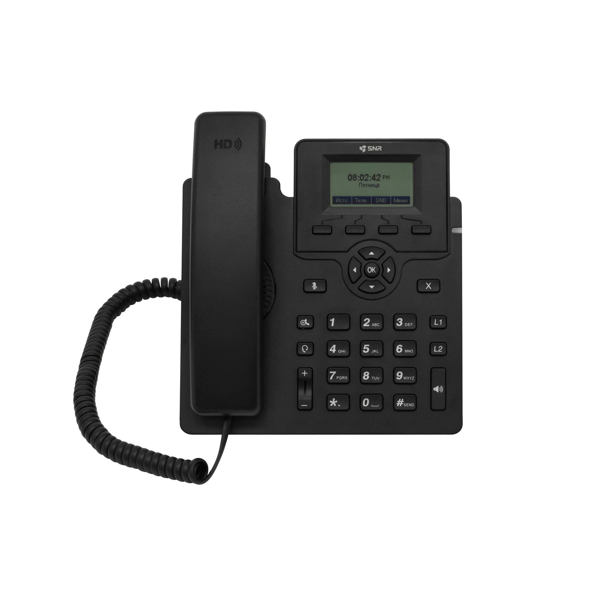 IP-телефон SNR-VP-72-P, 2 SIP-аккаунта, PoE, без БП