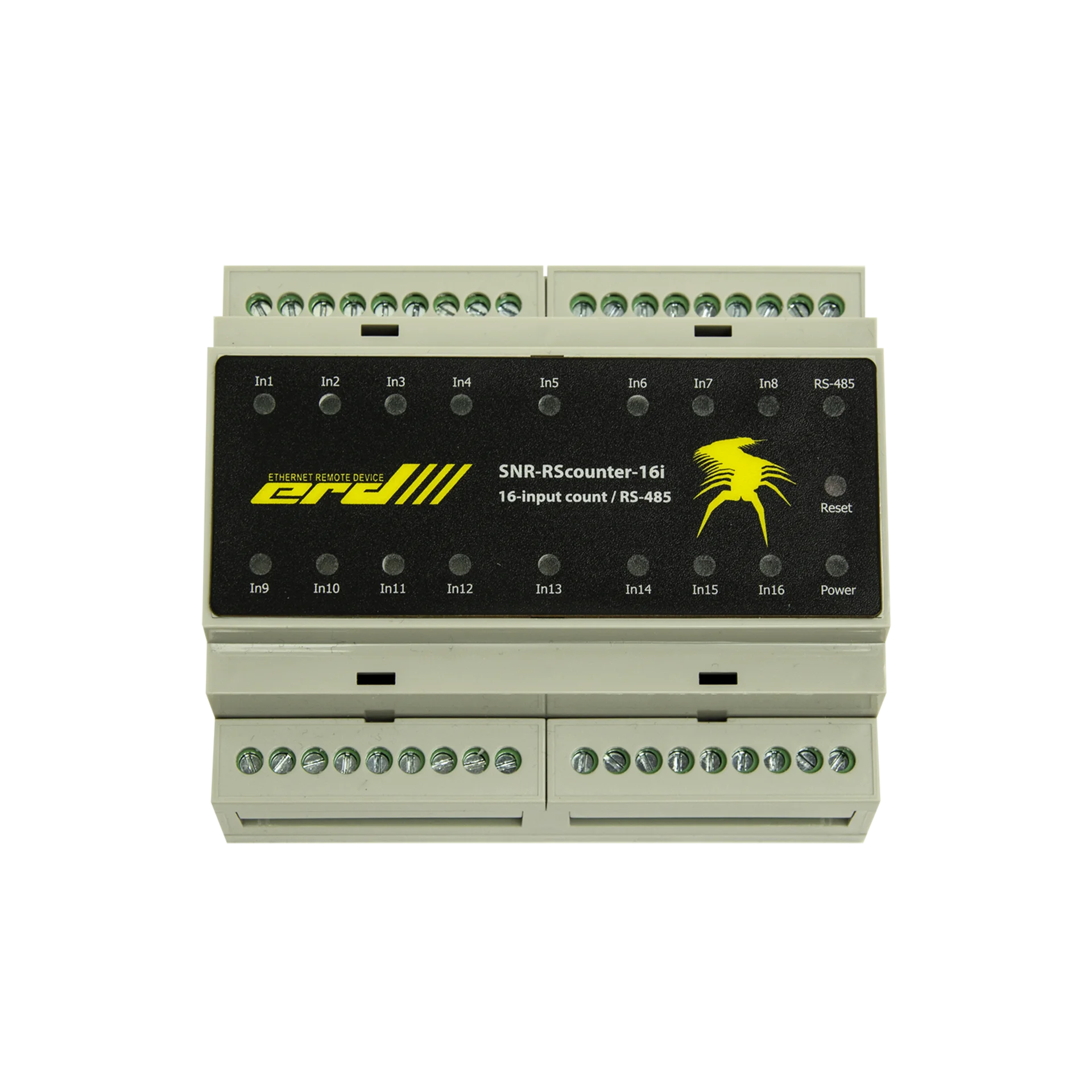 Универсальный расширитель портов ввода с функцией подсчёта импульсов, RS485 (ModBus и CPD, 16i )