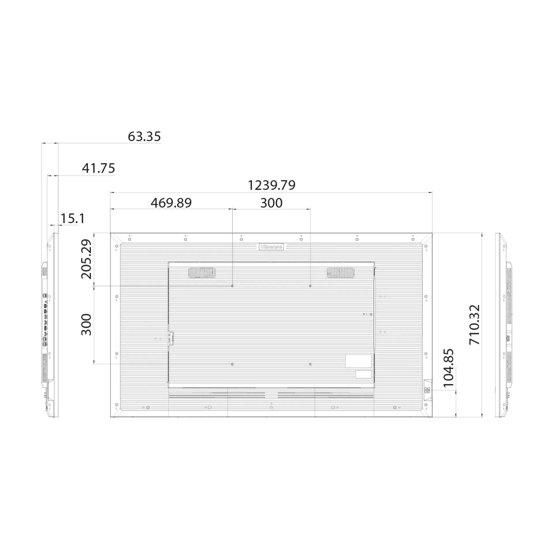 Панель Hisense 55" 55DM66D черный D-LED DID LED 8ms 16:9 HDMI матовая 1200:1 500cd 178гр/178гр 3840x