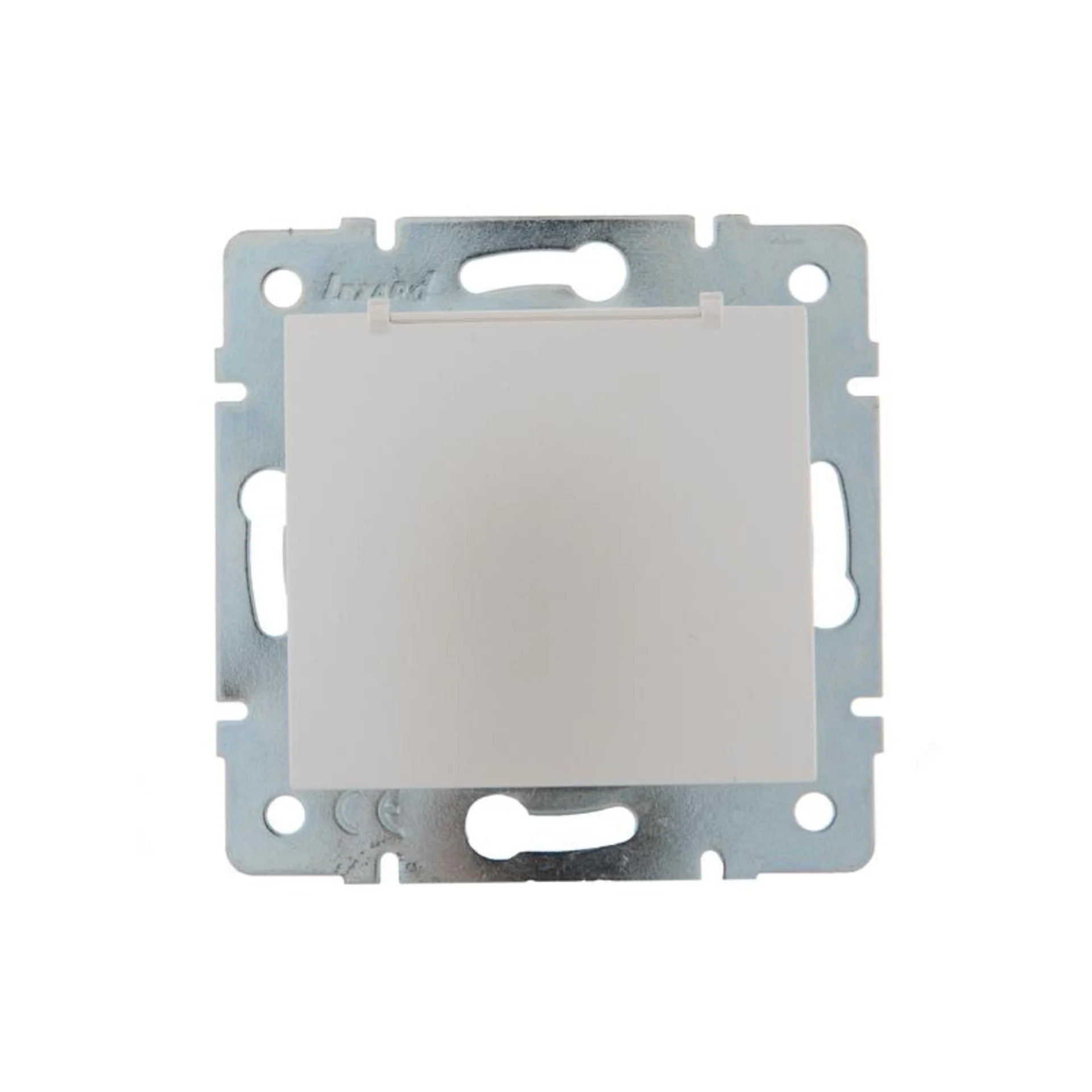 Розетка 1-м СП Karina с заземл. с крышкой термопласт механизм жемчуж./бел. перламутр. LEZARD 707-308