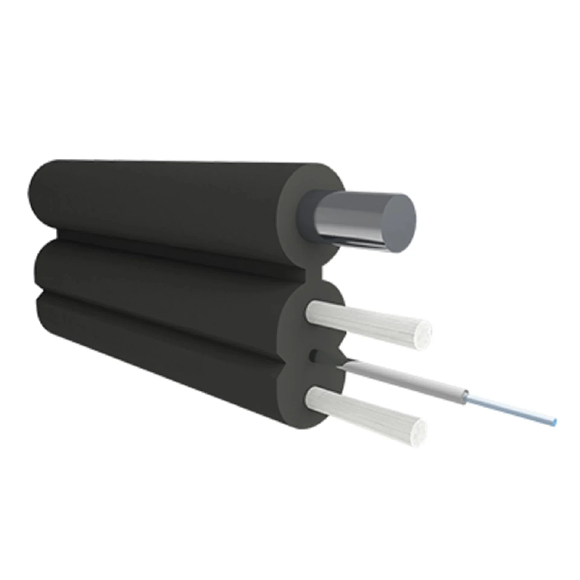 Кабель оптический B-OptiX, с дополнительным несущим элементом (проволока 1.0 мм), 1 волокно