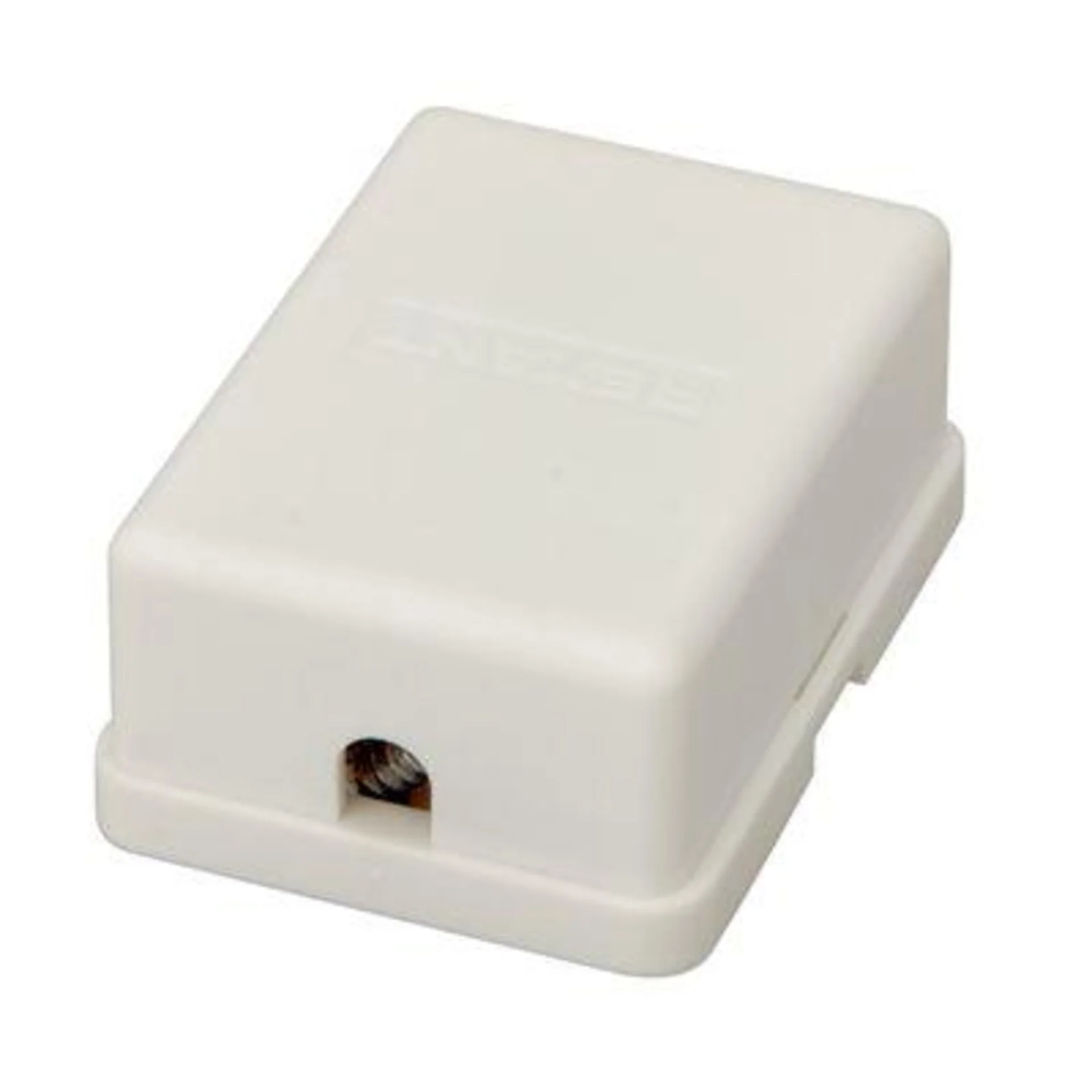 Розетка телефонная 2-м ОП RJ14 (6P4C) кат.3 бел. Rexant 03-0002