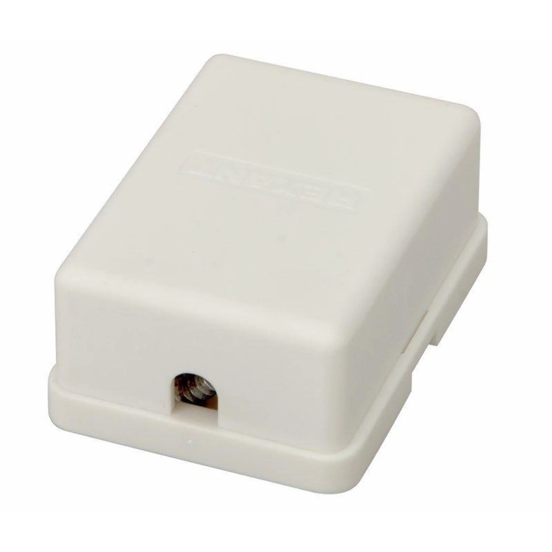 Розетка телефонная 2-м ОП RJ14 (6P4C) кат.3 бел. Rexant 03-0002