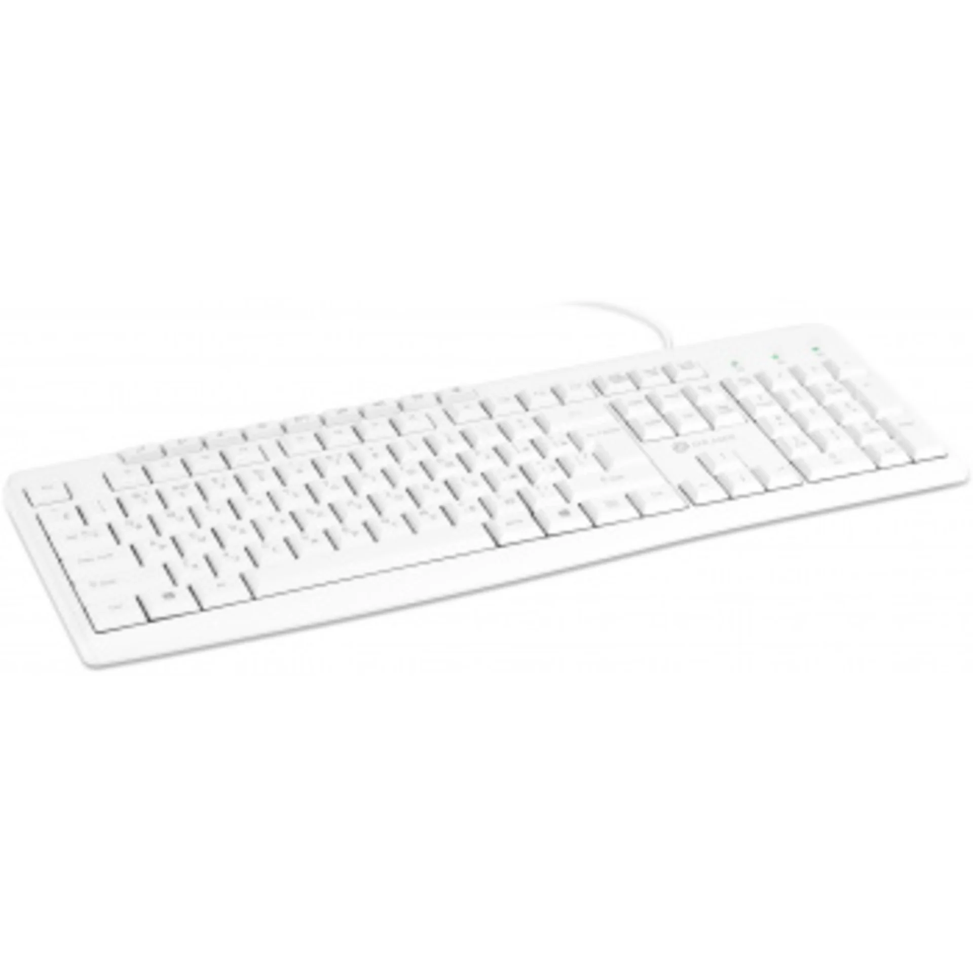 Клавиатура Оклик 305M белый USB Multimedia (1875227)