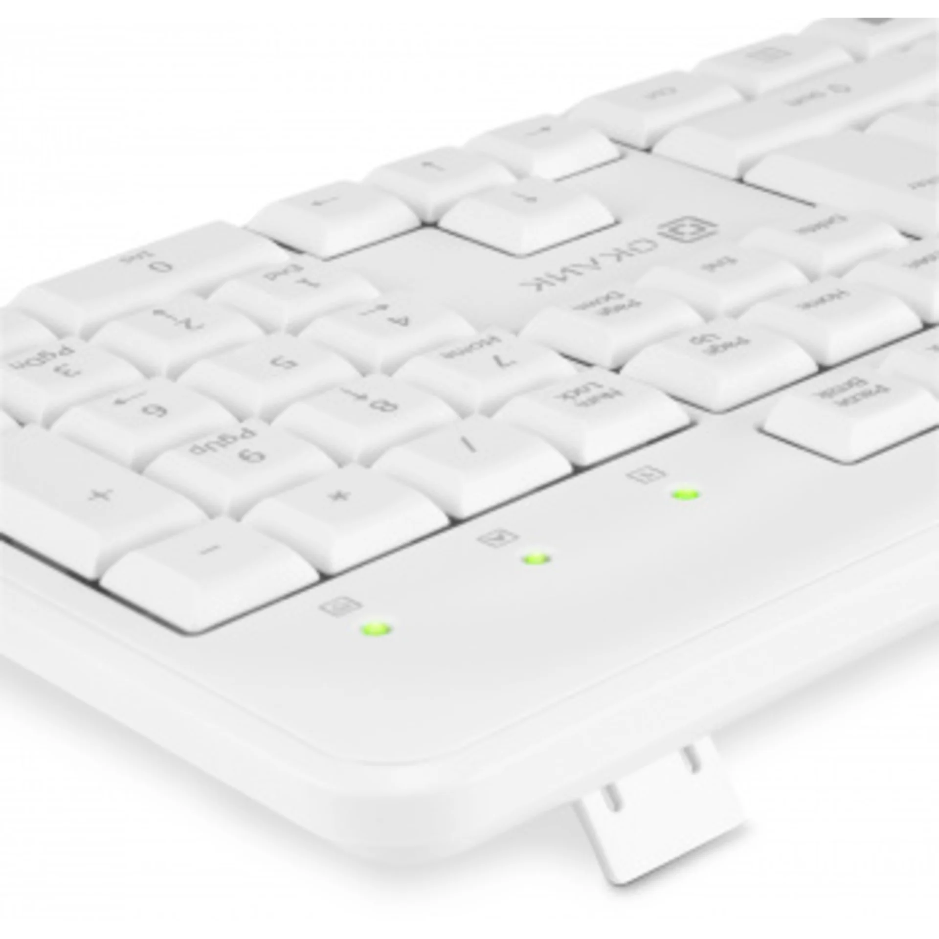 Клавиатура Оклик 305M белый USB Multimedia (1875227)