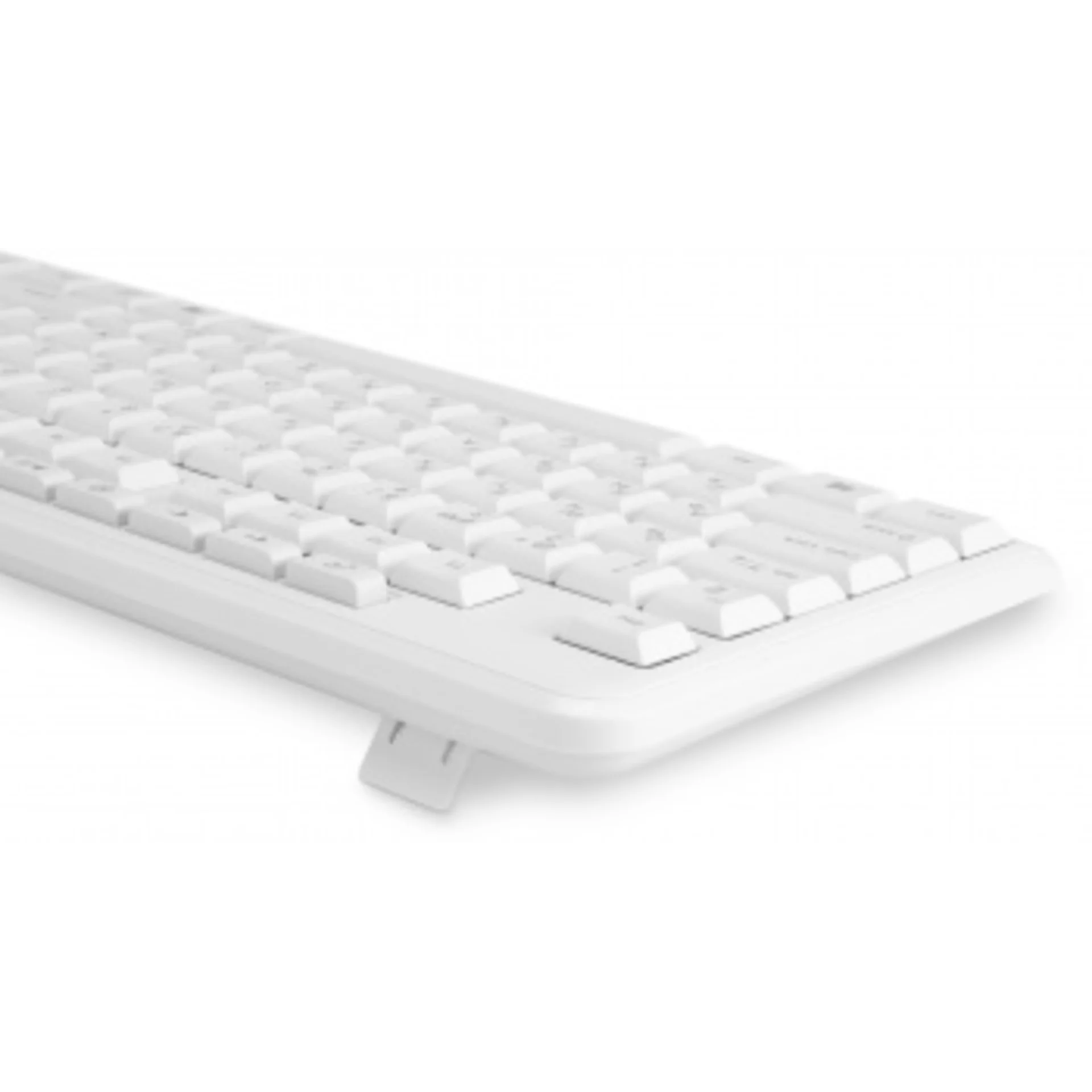 Клавиатура Оклик 305M белый USB Multimedia (1875227)