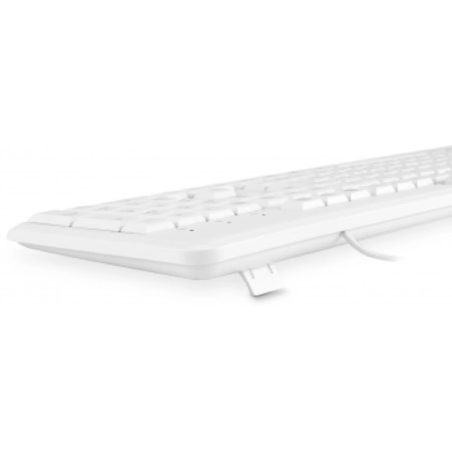 Клавиатура Оклик 305M белый USB Multimedia (1875227)