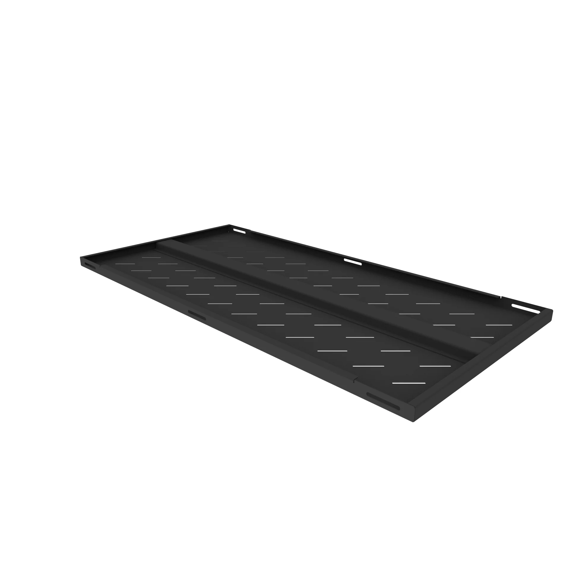 Полка стационарная усиленная для шкафов глубиной 1200мм, (глубина полки 950мм) распределенная нагрузка 120кг, цвет-черный (SNR-SHELF-12095-120B)