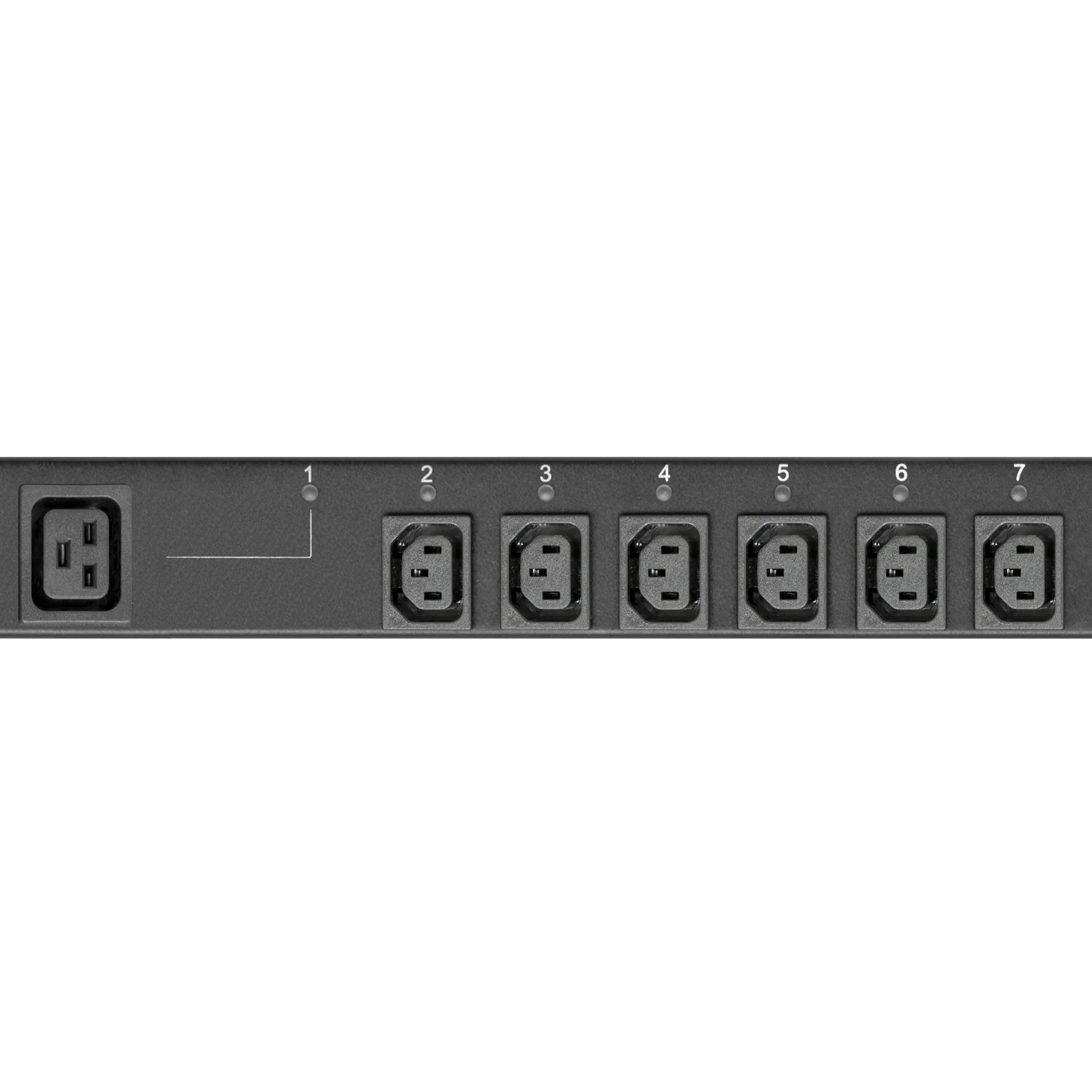 Блок розеток с функцией управления каждой розеткой серия PRO, 21xC13, 3xC19, вход IEC60309 3*32A (3P+N+PE)