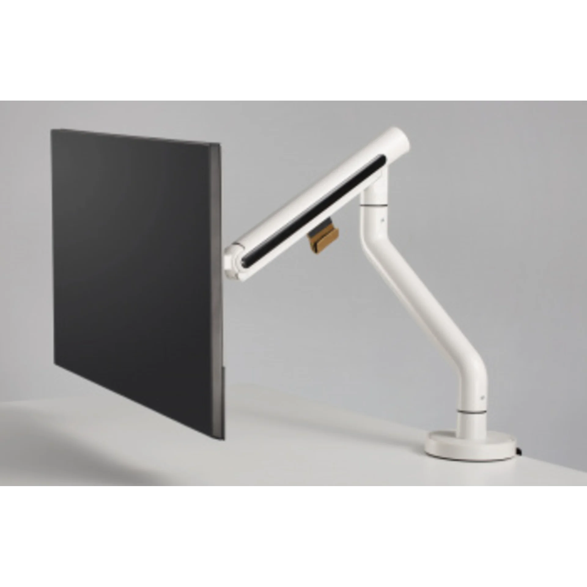 Кронштейн для мониторов Ultramounts UM725W белый 17"-32" макс.9кг крепление к столешнице поворот и н