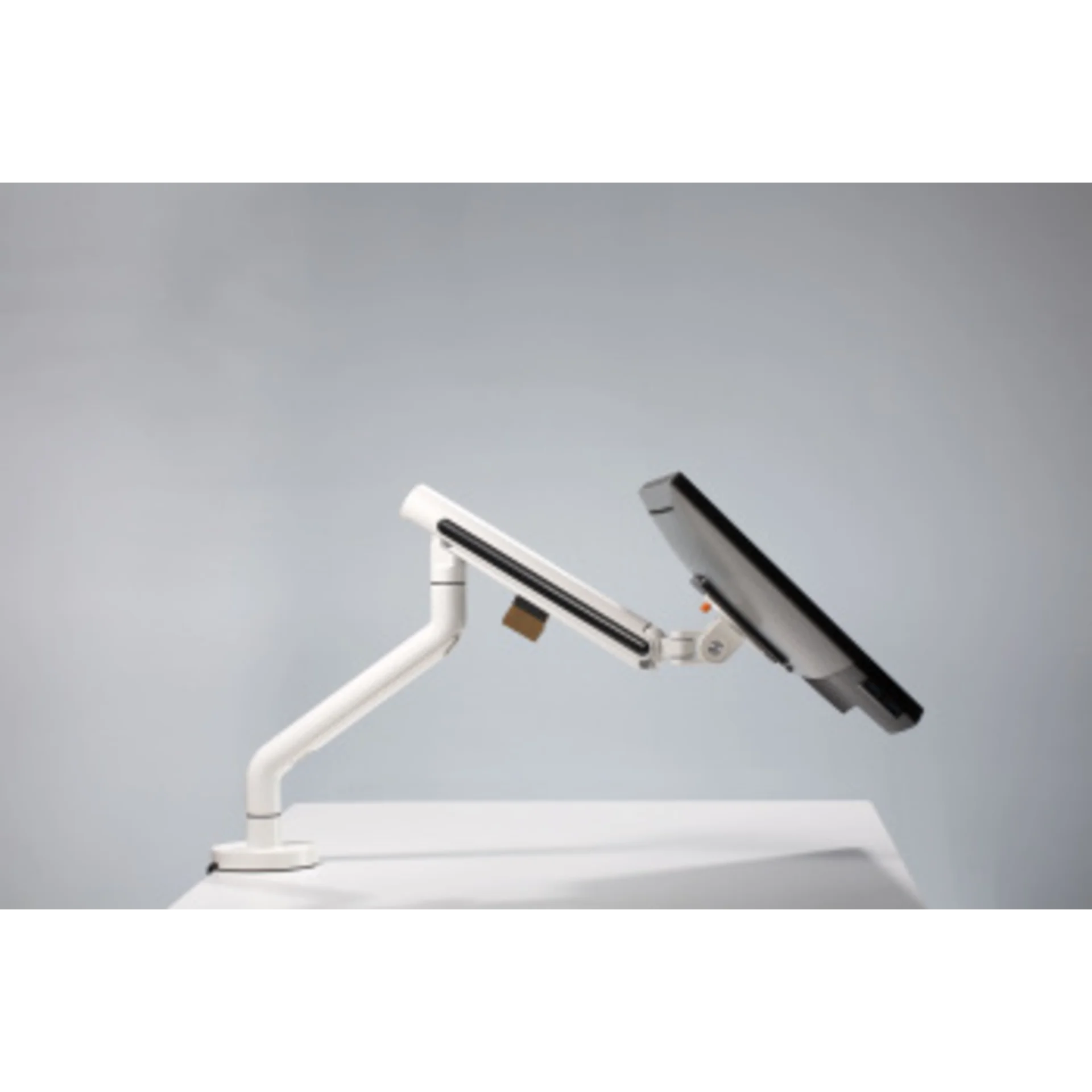 Кронштейн для мониторов Ultramounts UM725W белый 17"-32" макс.9кг крепление к столешнице поворот и н