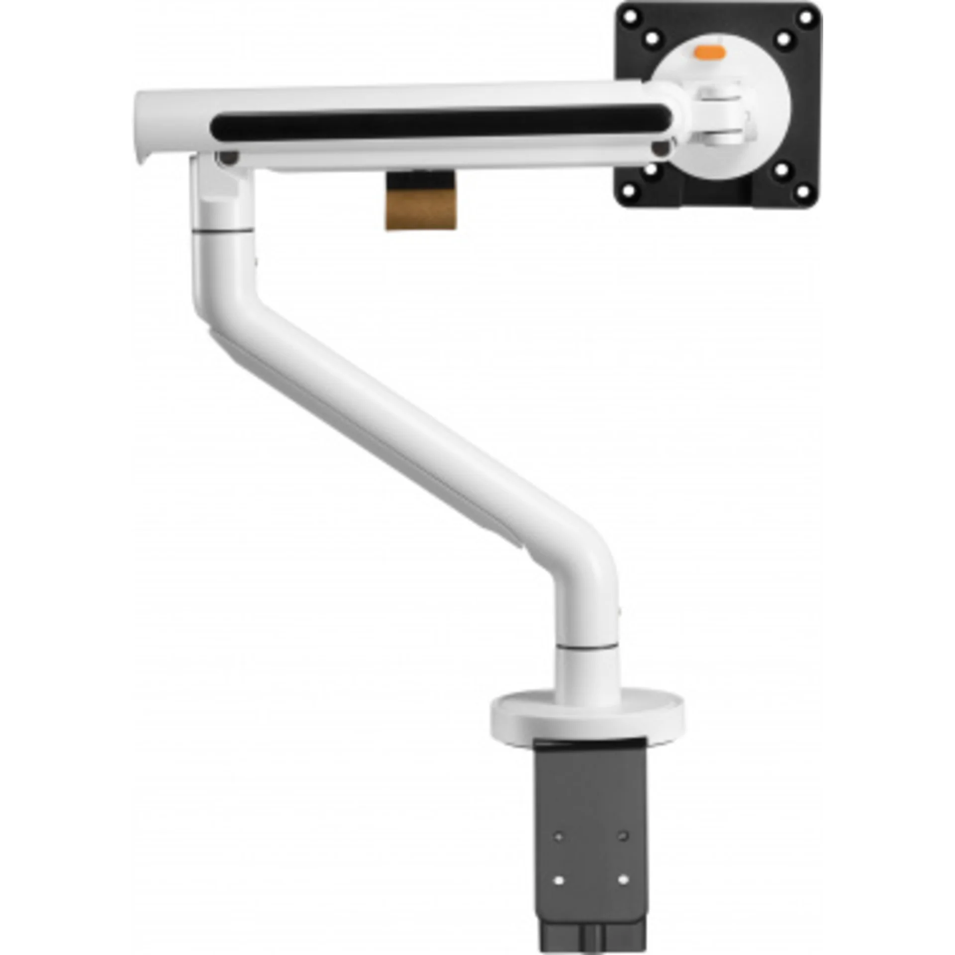 Кронштейн для мониторов Ultramounts UM725W белый 17"-32" макс.9кг крепление к столешнице поворот и н