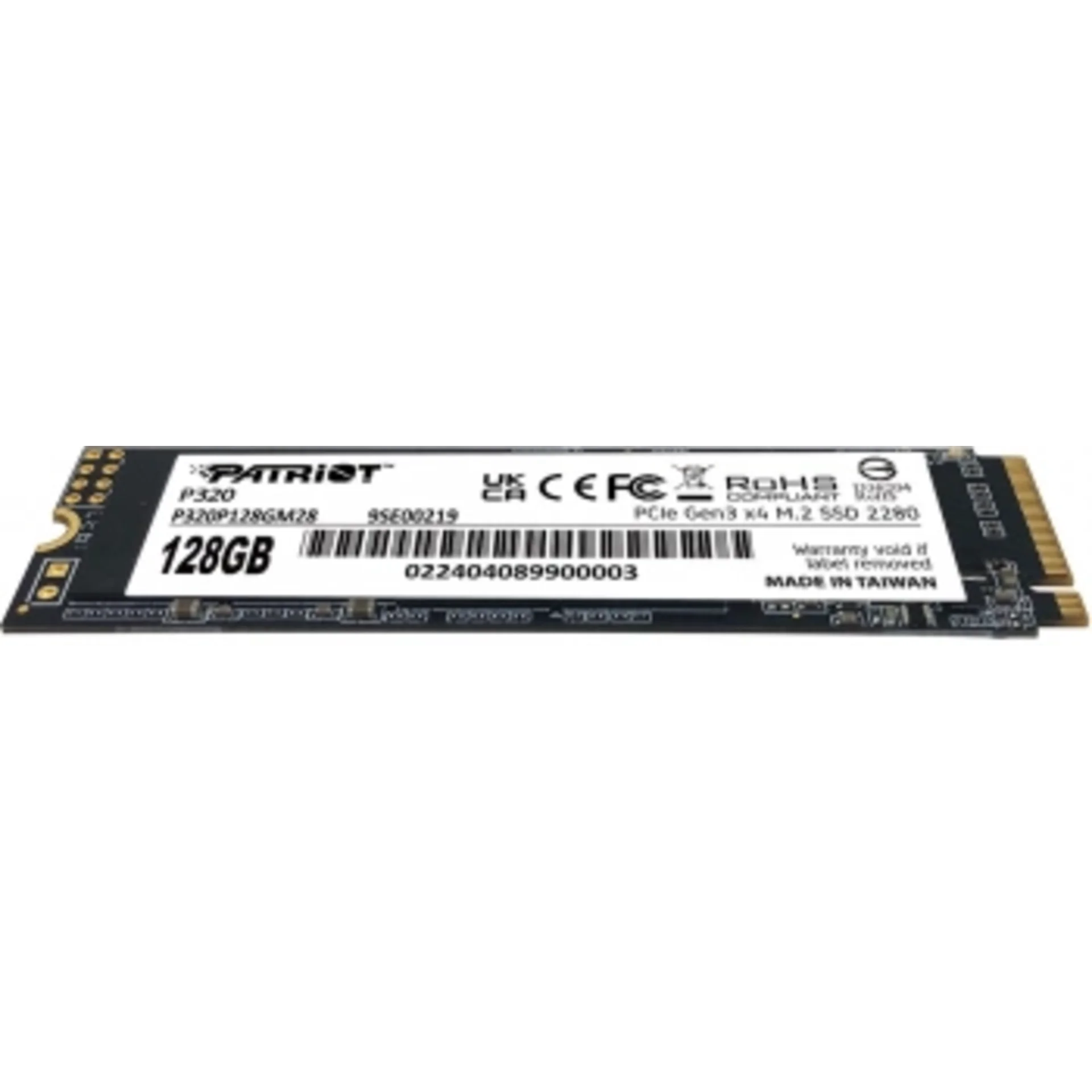 Накопитель SSD Patriot PCIe 3.0 x4 128GB P320P128GM28 P320 M.2 2280